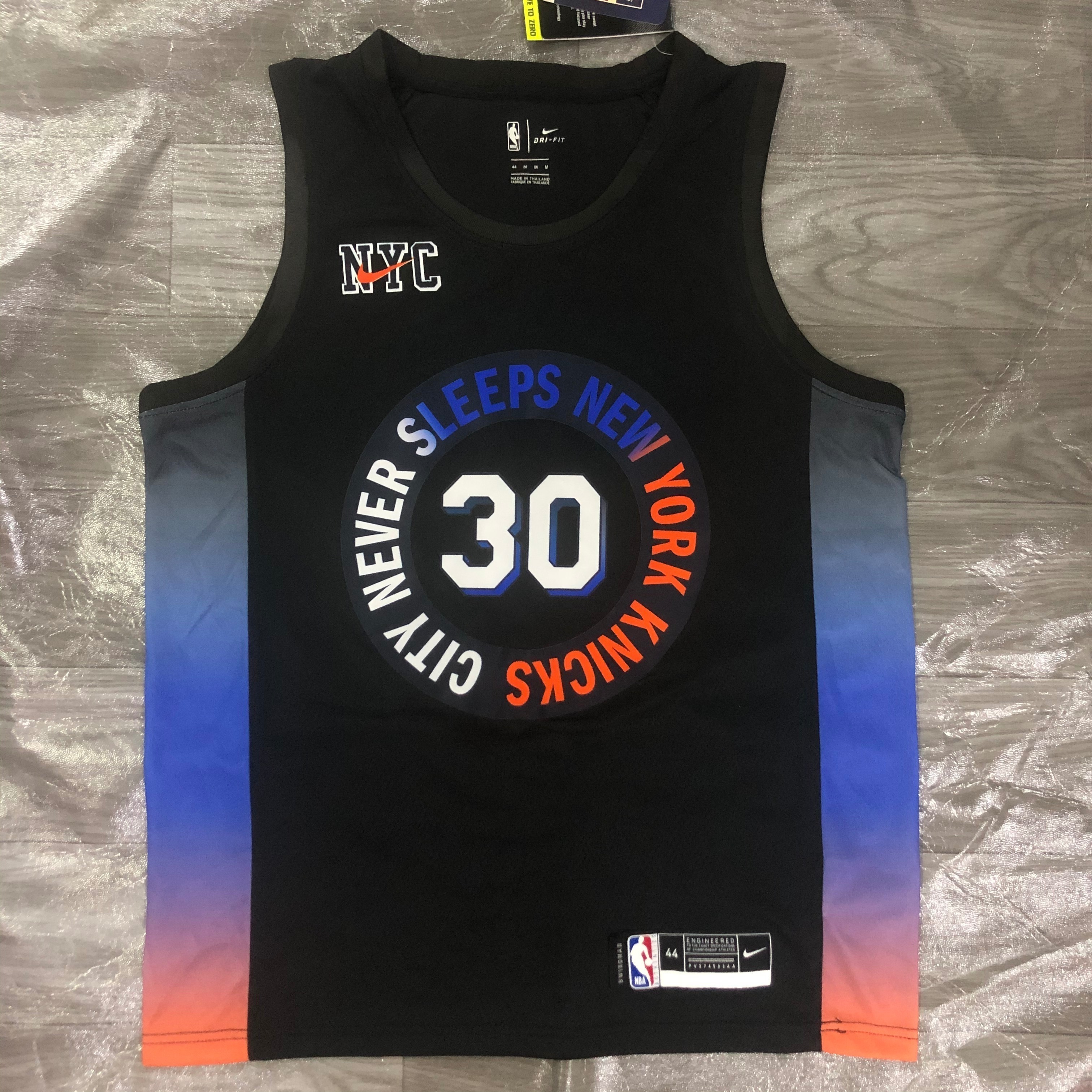 NBA Season 2021 Men New York Knicks Black #30 RANDLE Jersey High Quality Name and Number Print - leoleo123123