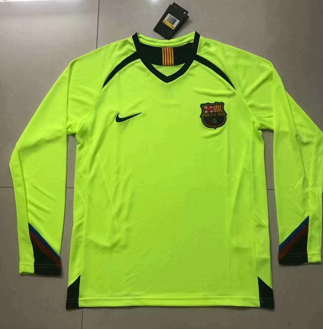 05-06 Barcelona away Retro Jersey Long Sleeve - leoleo123123