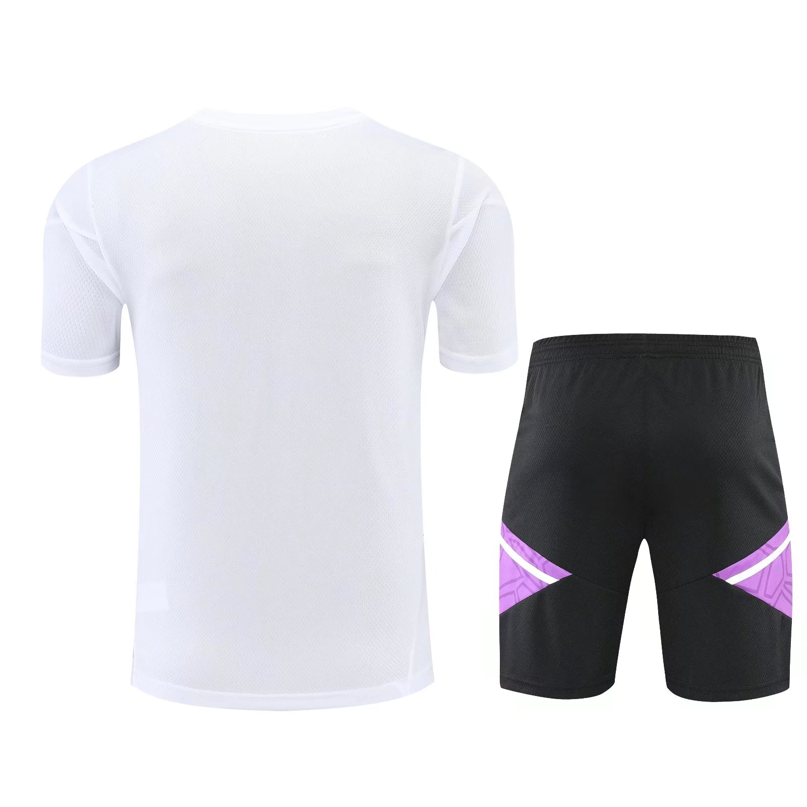 22/23 Real Madrid White Training Set--Short sleeve and Short Pant Training Tracksuit - leoleo123123
