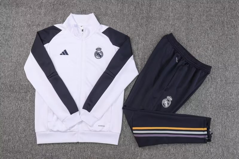 23/24 Real Madrid White Jacket Tracksuit Thai Quality - leoleo123123