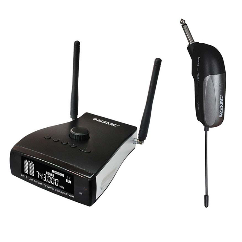 Guitar Wireless Microphone System UHF ACEMIC Transmitter Receiver Professional Digital Audio Pickup for Electric Guitar and Bass - leoleo123123