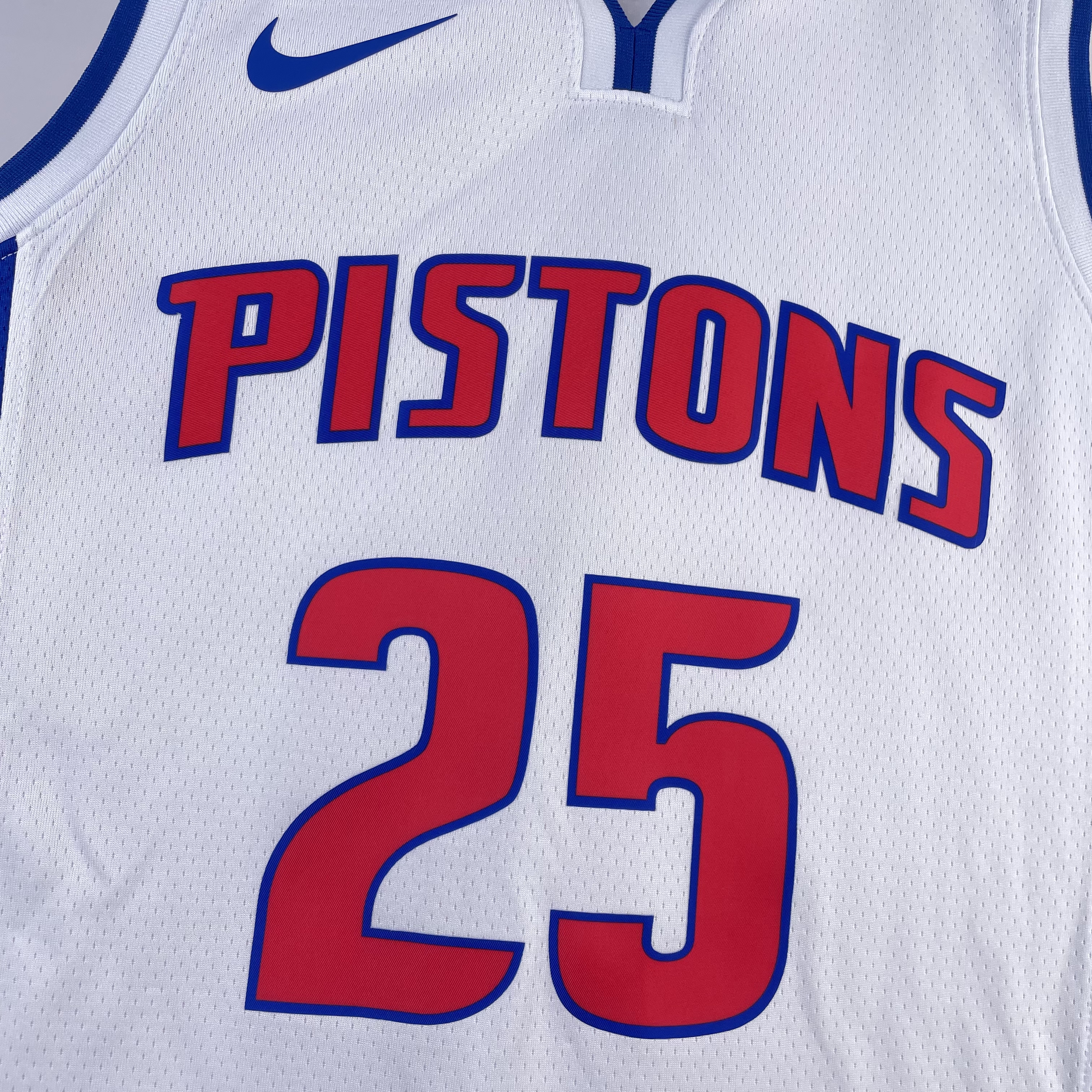 NBA Season 2023 Detroit Pistons White #25 ROSE Jersey High Quality Name and Number Print - leoleo123123