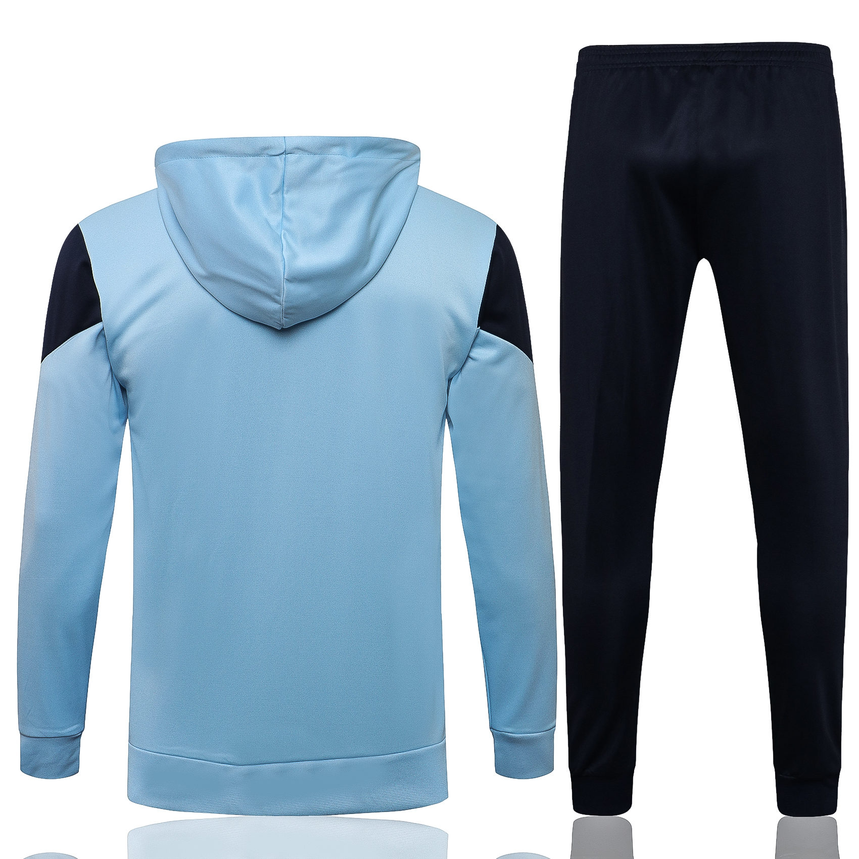 21-22 Man City Light Blue Jacket Tracksuit with Cap Thai Quality - leoleo123123