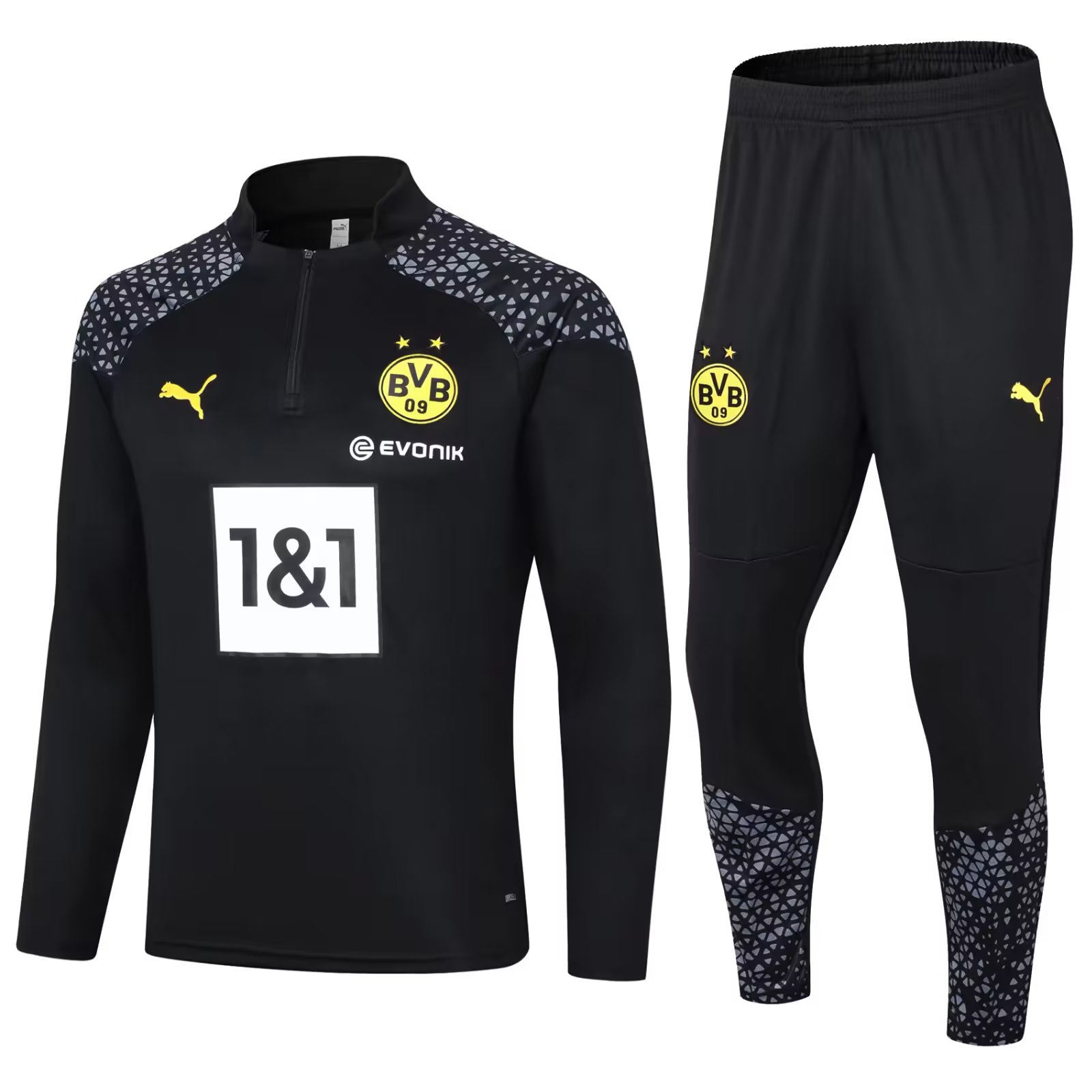 23/24 Dortmund Black Sweater Tracksuit Thai Quality - leoleo123123