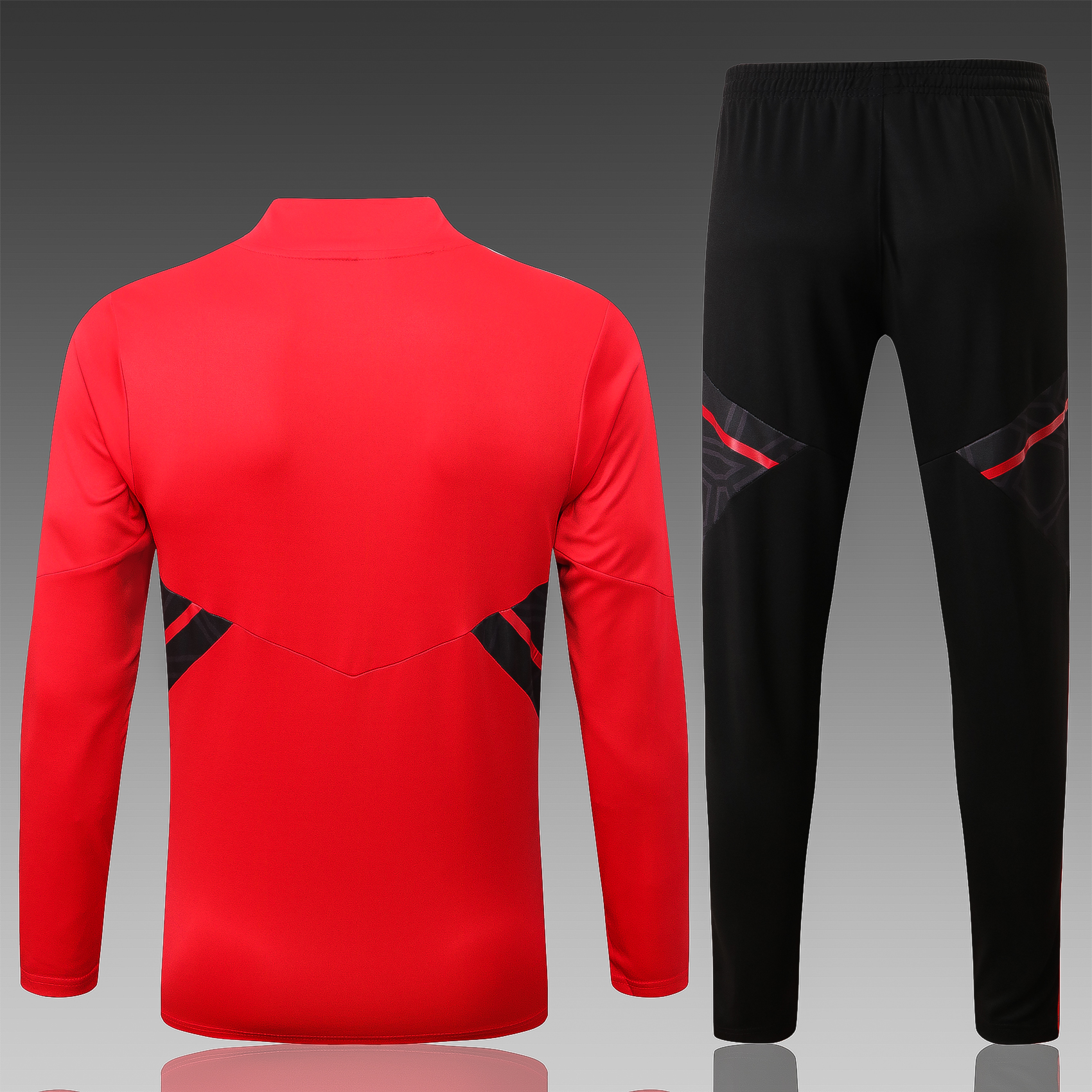 22-23 Flamengo Red with Zipper Sweater Tracksuit Thai Quality - leoleo123123