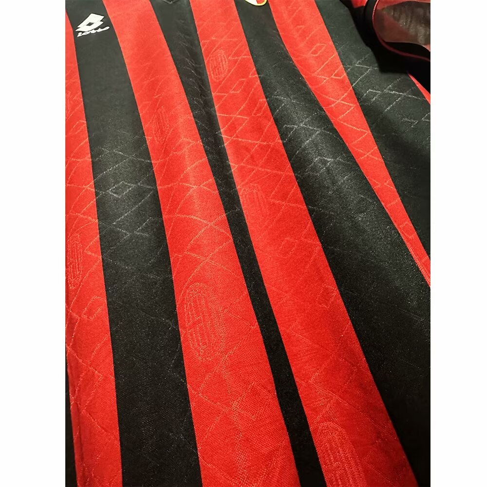 93/94 AC Milan Home Retro Jersey With Champions Patch - leoleo123123