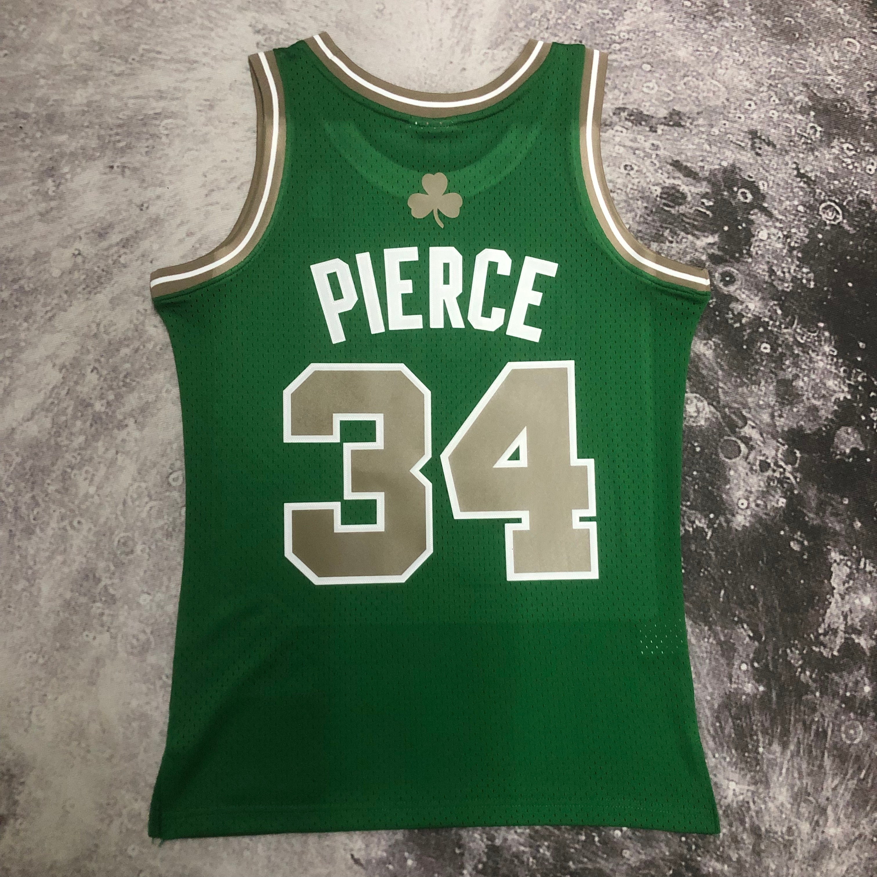 NBA Men Season 07-08 Boston Celtics Retro Green #34 PIERCE Jersey High Quality Name and Number Print - leoleo123123
