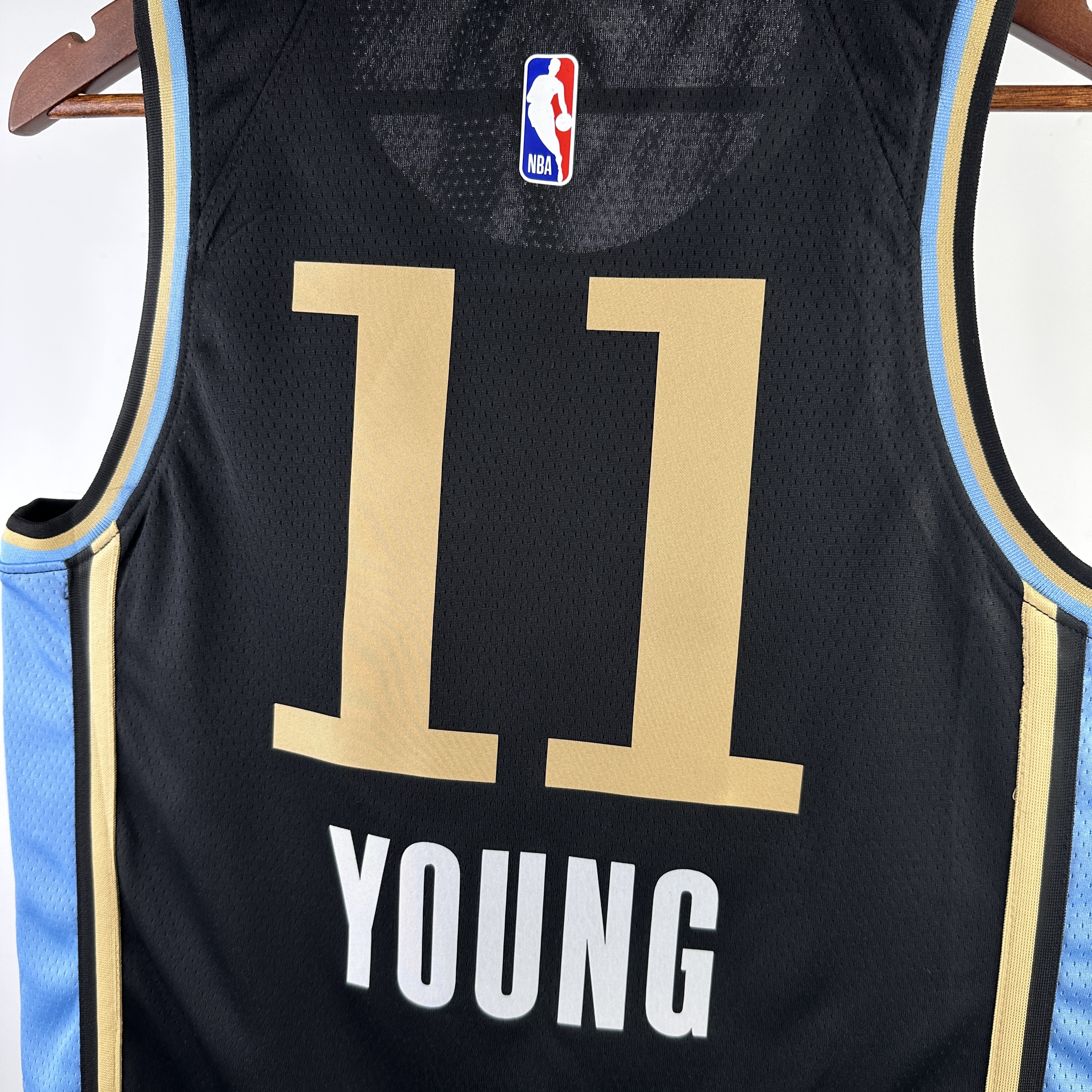 NBA Men 2024 Atlanta Hawks Black City Edition #11 YOUNG Jersey High Quality Name and Number Print - leoleo123123