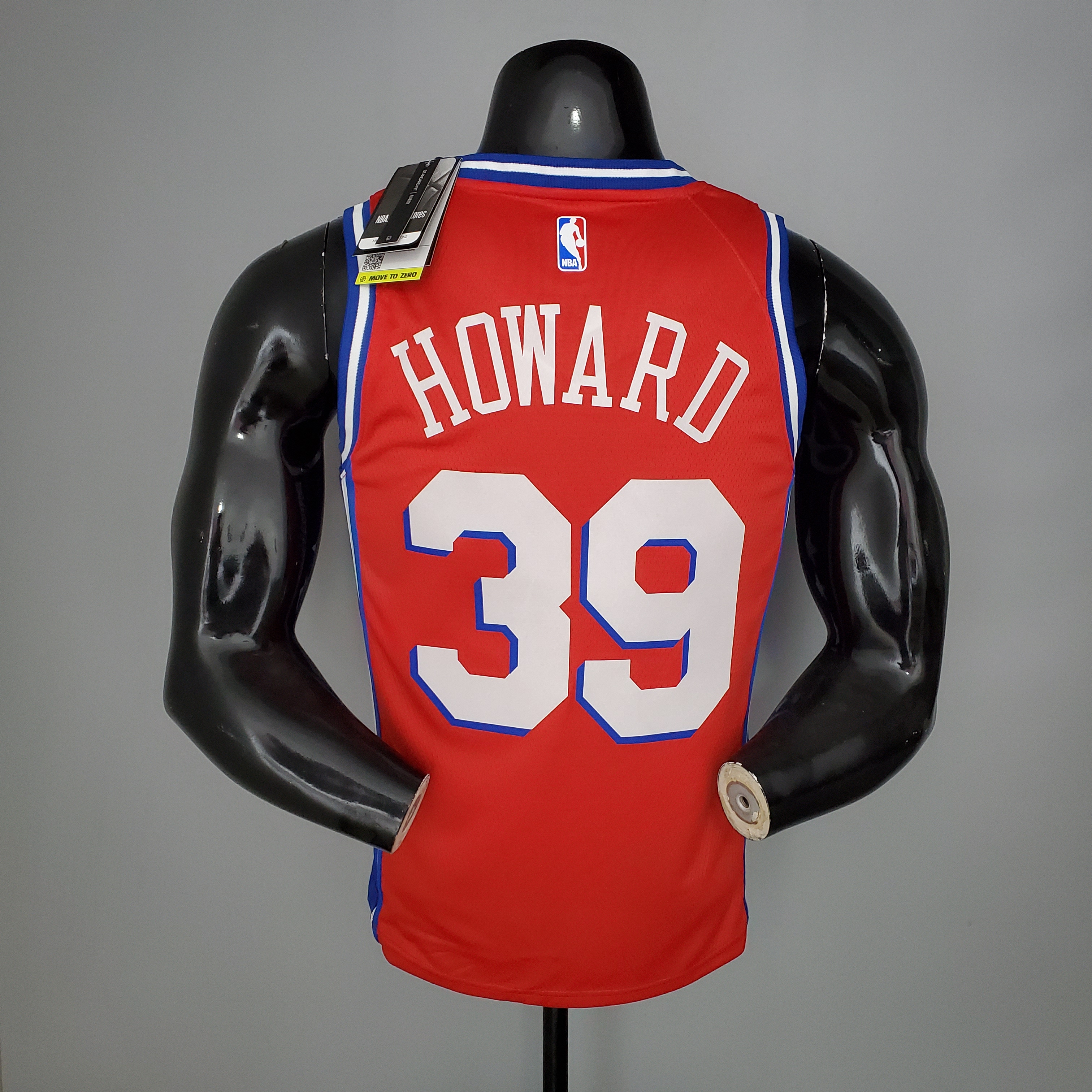 NBA Men Season 2021 Philadelphia 76ers Red #39 HOWARD Jersey with Jordan Logo High Quality Name and Number Print - leoleo123123