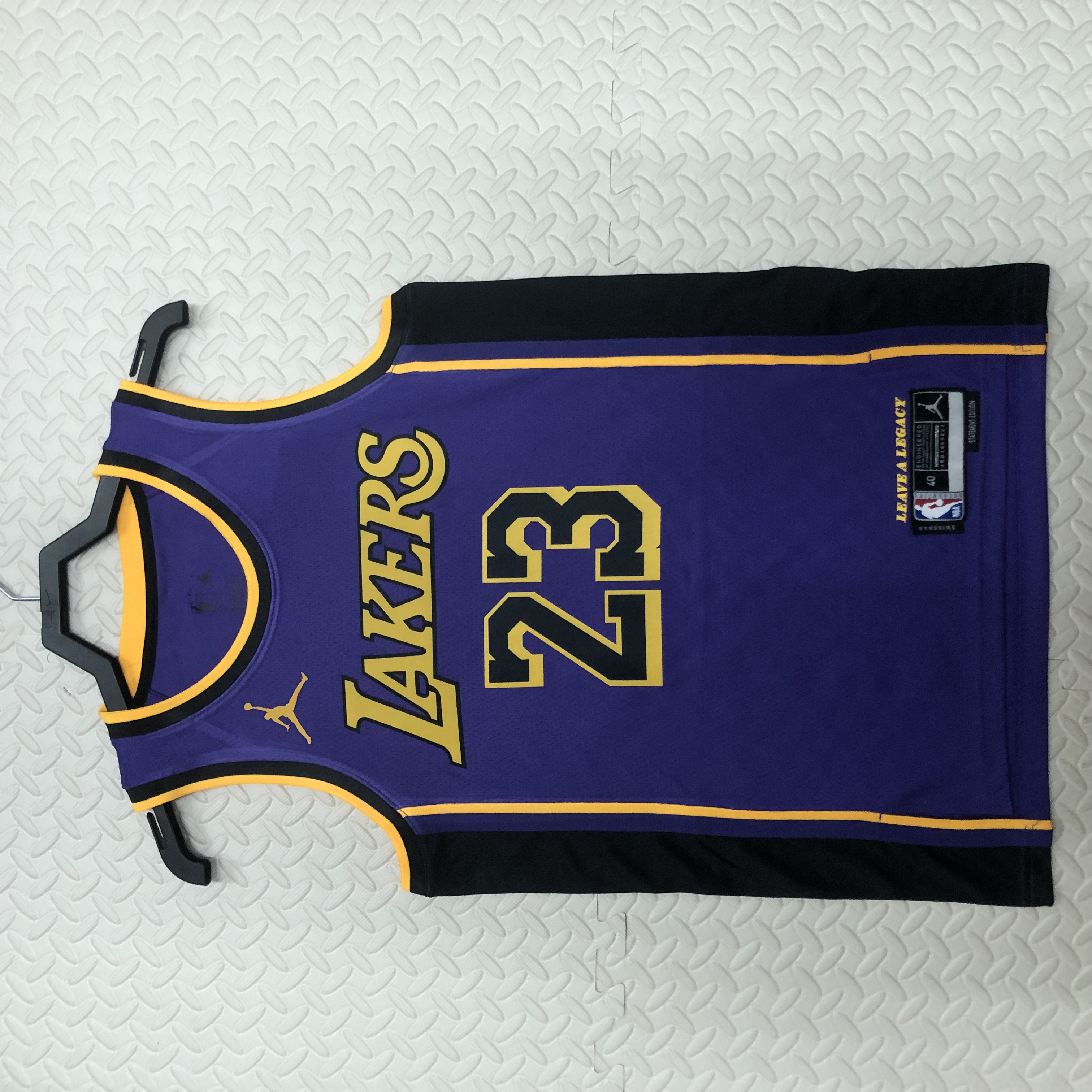 NBA Men Season 2023 Los Angeles Lakers Purple with Jordan Logo #23 JAMES Jersey High Quality Name and Number Print - leoleo123123