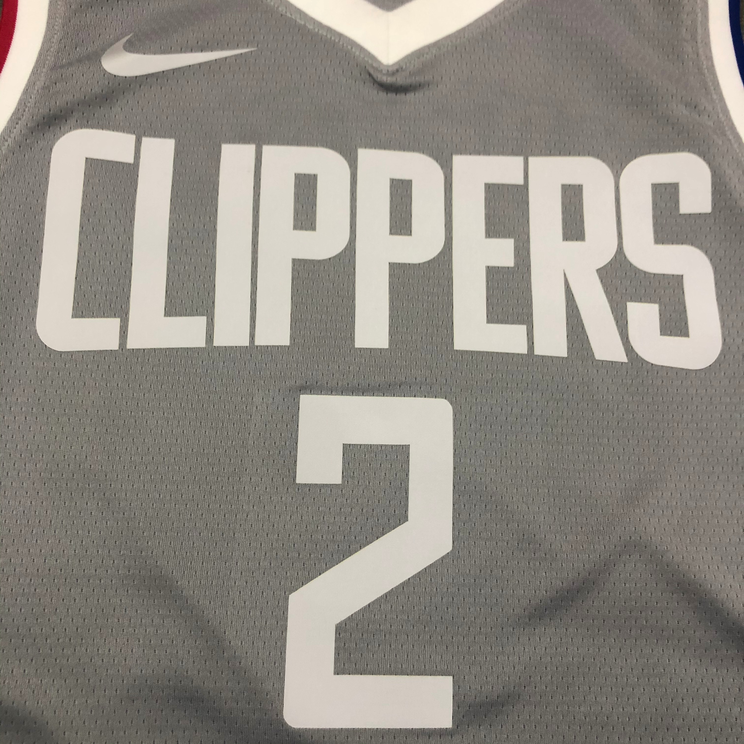 NBA Season 2021 Men Los Angeles Clippers Grey Awarding Version #2 LEONARD Jersey High Quality Name and Number Print - leoleo123123