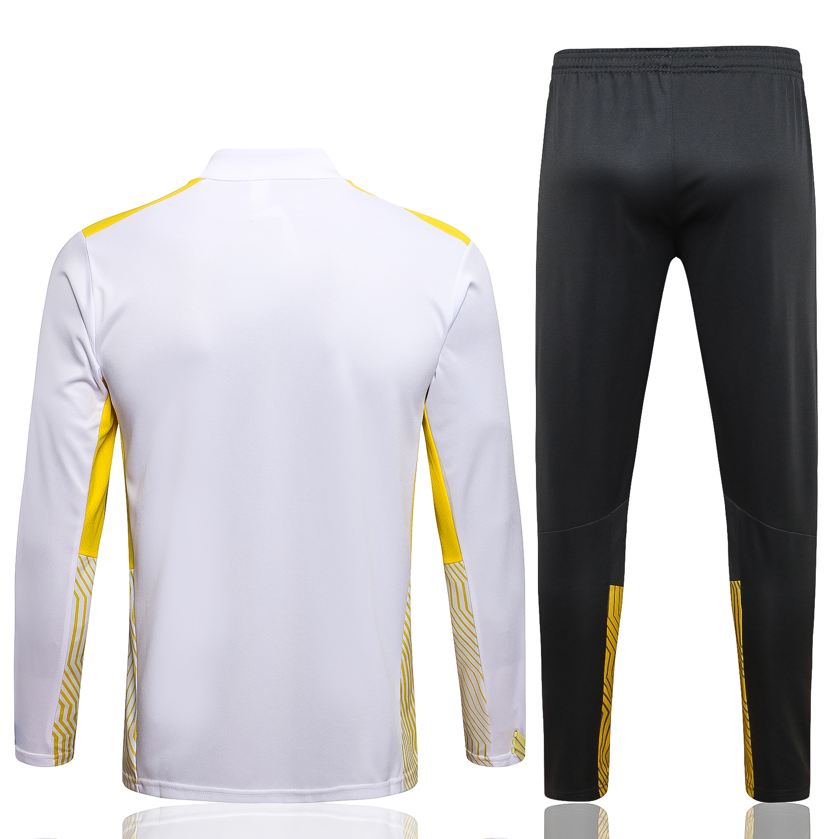21-22 Dortmund White with Zipper Sweater Tracksuit Thai Quality - leoleo123123