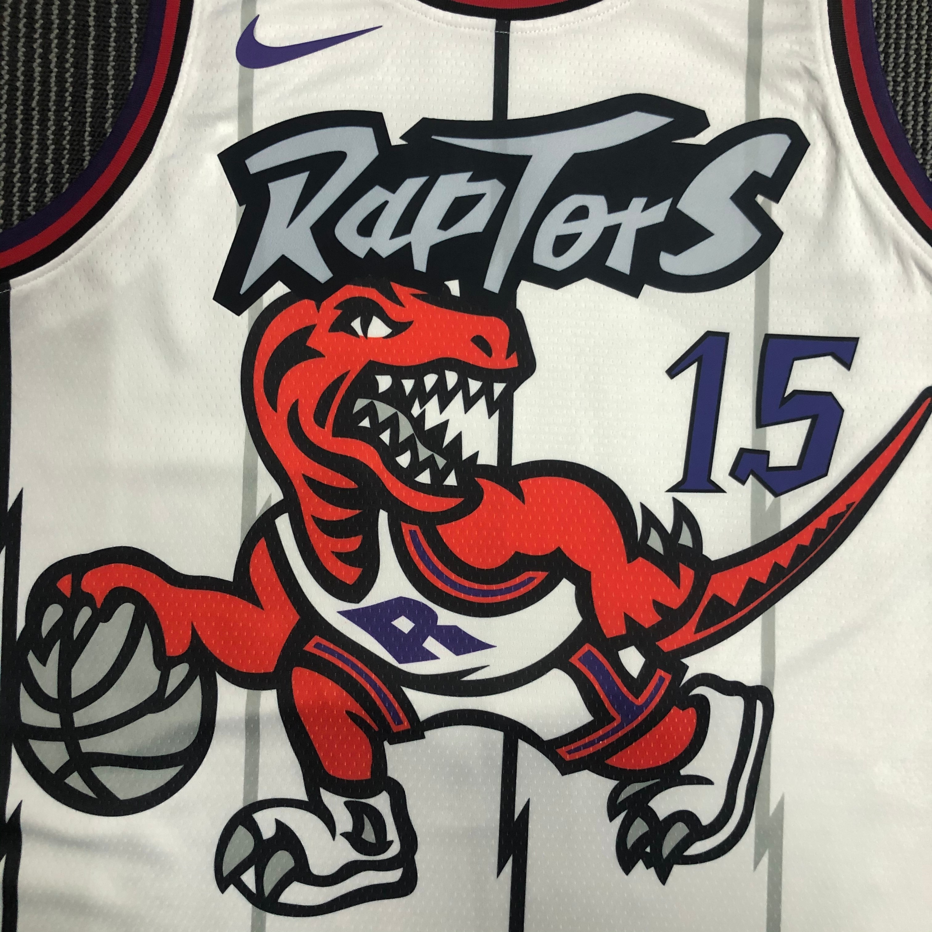 NBA Men Toronto Raptors Retro White #15 CARTER Jersey High Quality Name and Number Print - leoleo123123