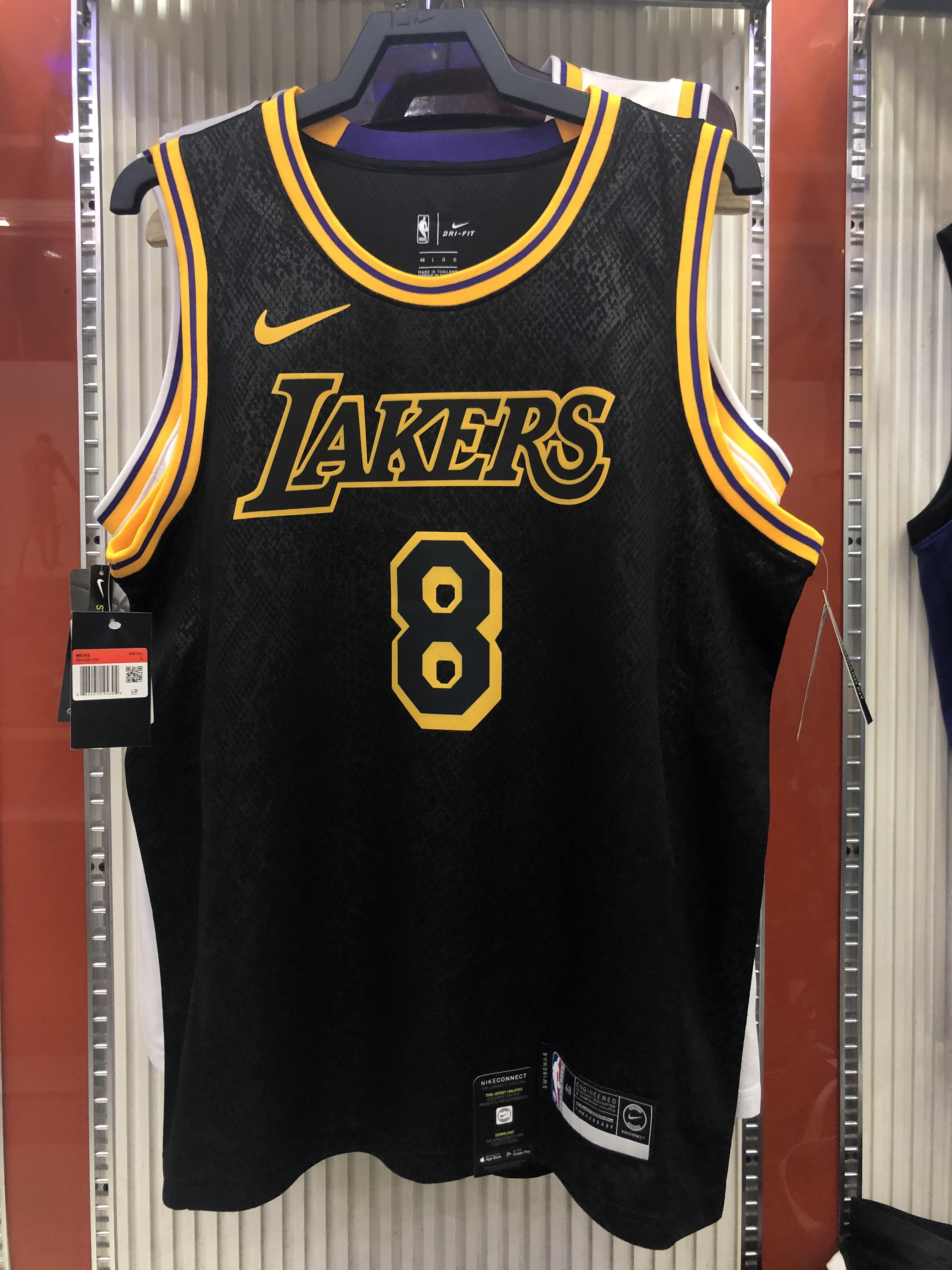 NBA Los Angeles Lakers Black with Snake Front #8 Black #24 BRYANT Jersey High Quality Name and Number Print - leoleo123123
