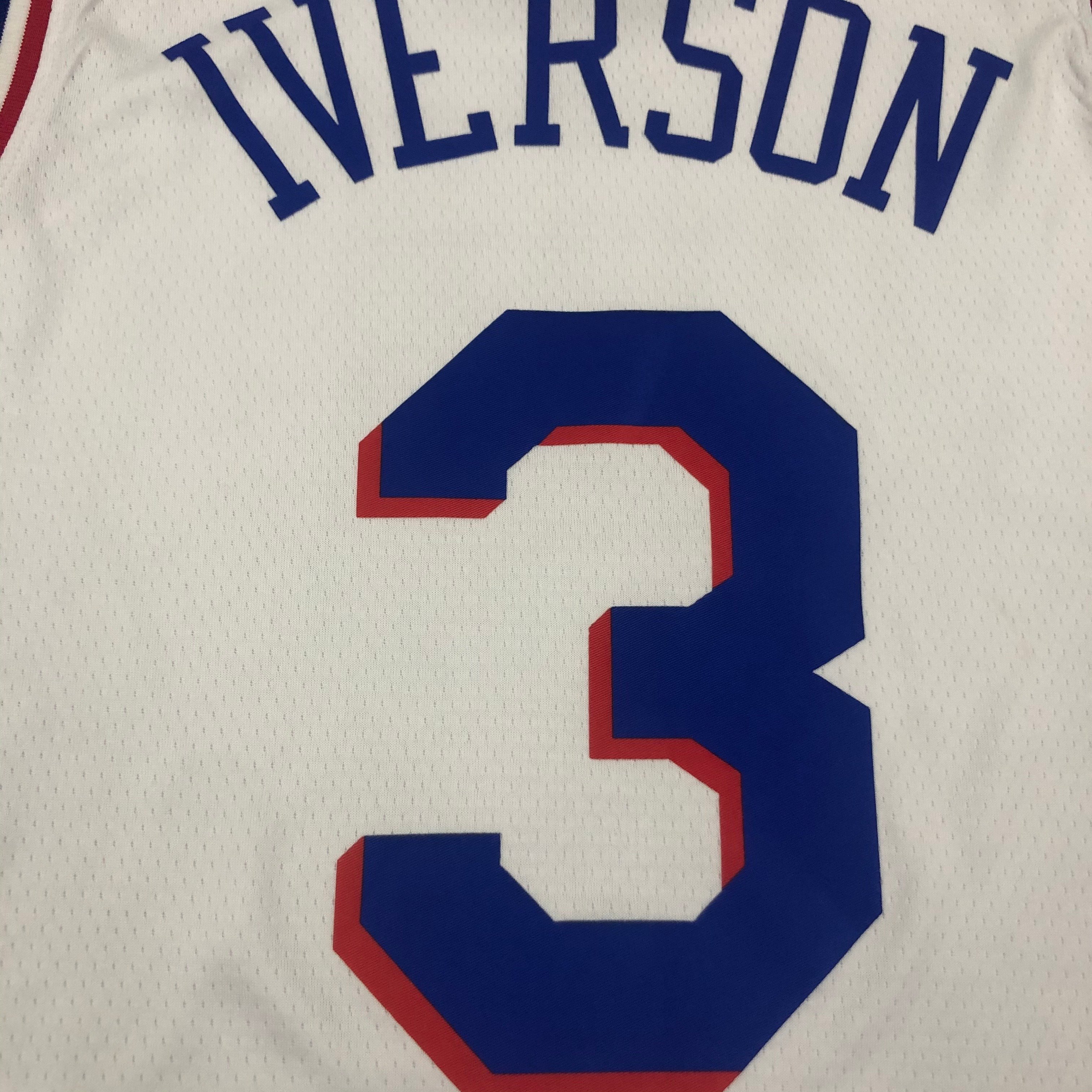 NBA Men Philadelphia 76ers White #3 IVERSON Jersey High Quality Name and Number Print - leoleo123123