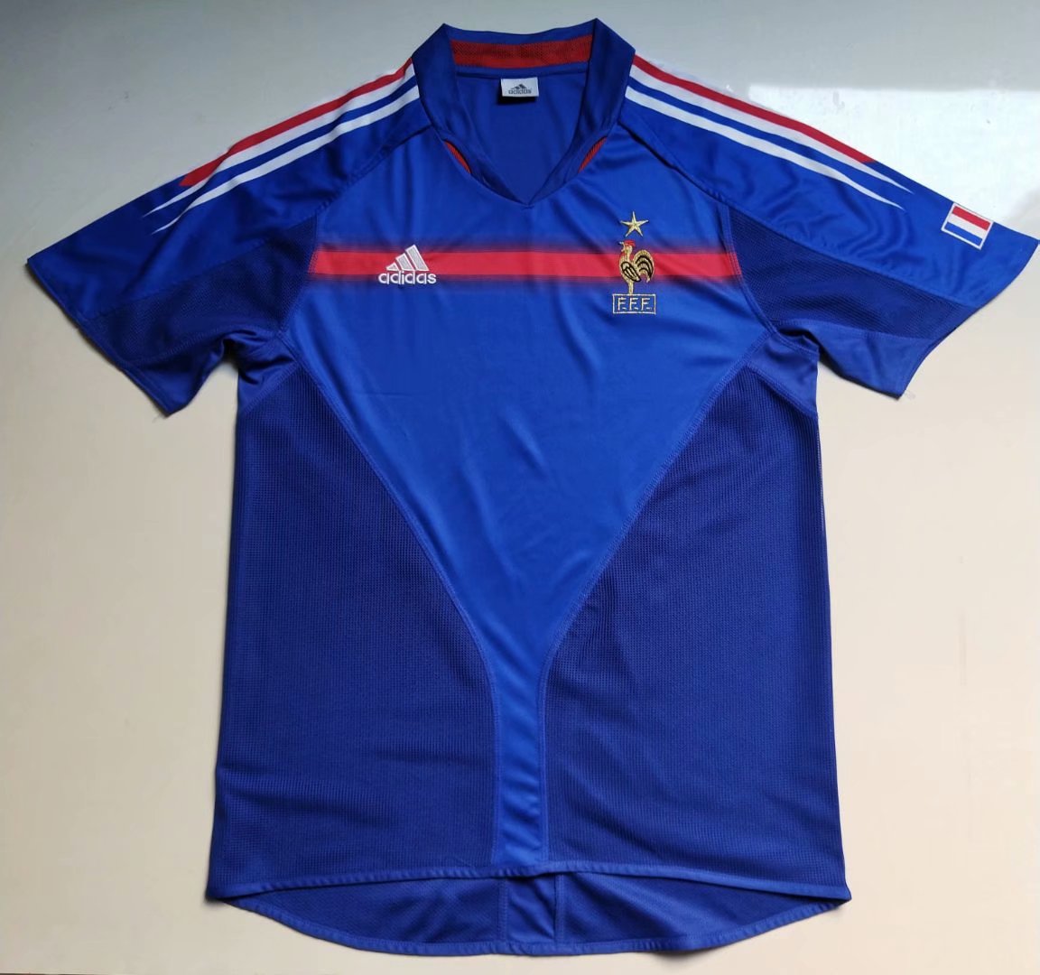 2004 France Home Retro Jersey - leoleo123123