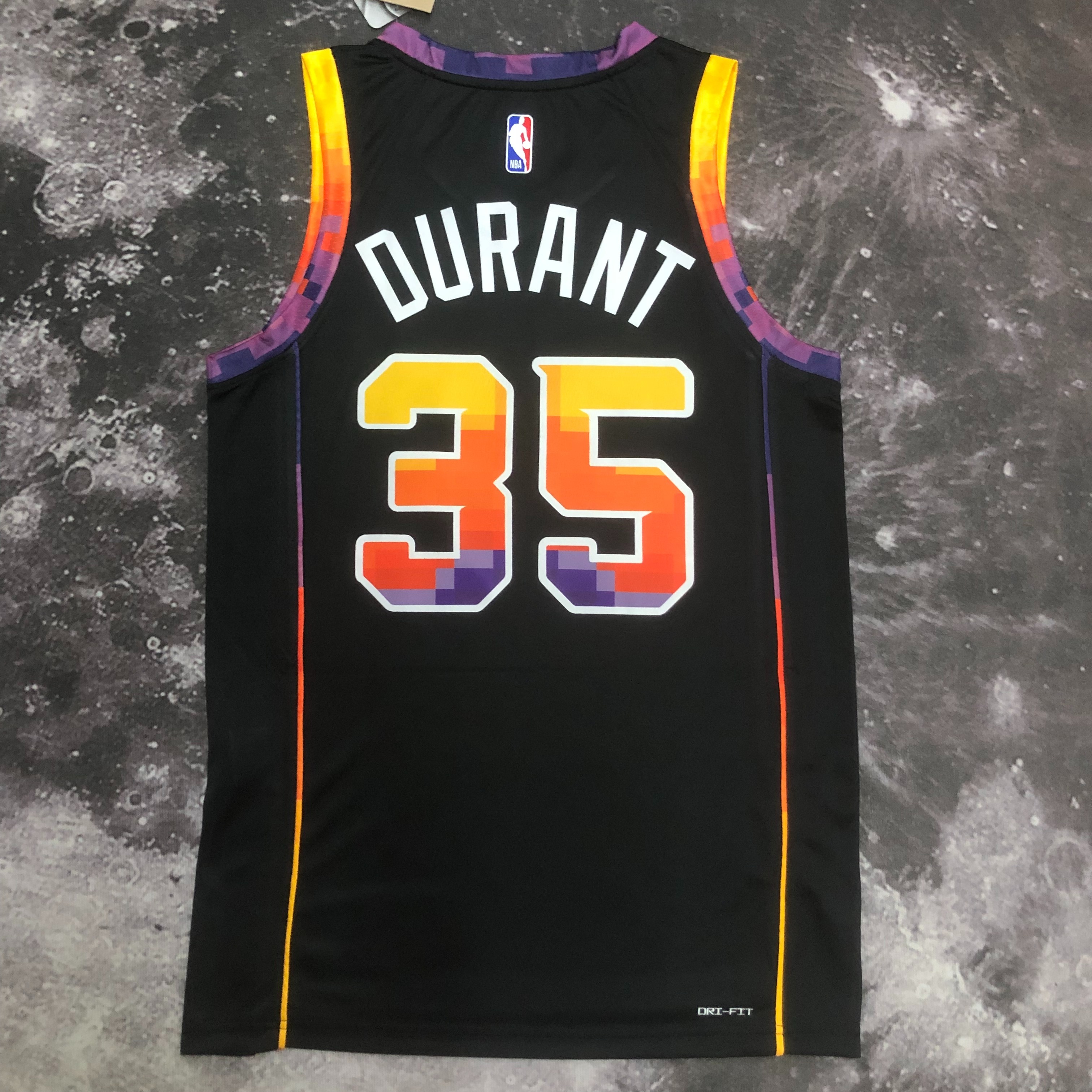 NBA Men Season 2023 Phoenix Suns Black with Jordan Logo #35 DURANT Jersey High Quality Name and Number Print - leoleo123123