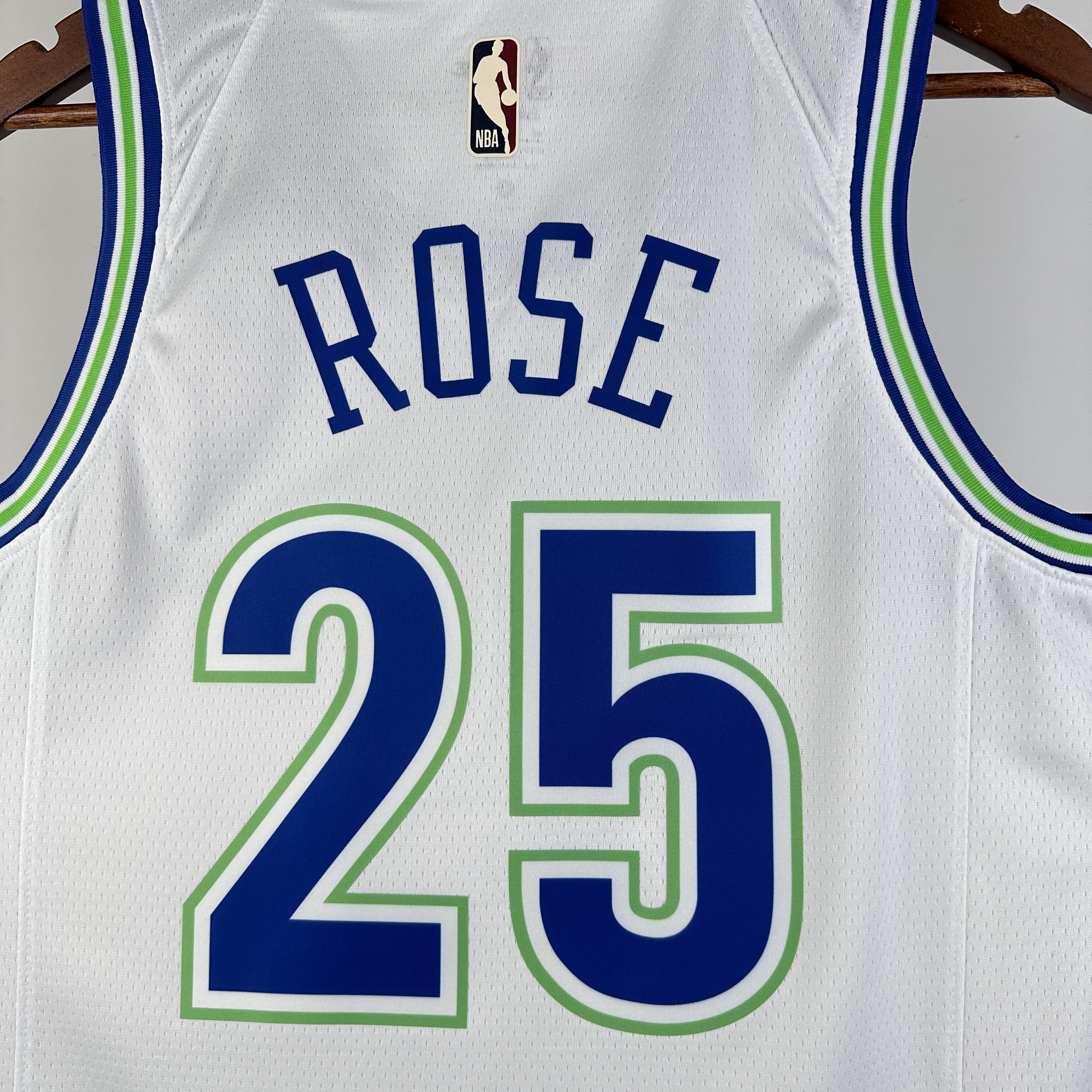 NBA Men 2024 Minnesota Timberwolves Retro White #25 ROSE Jersey High Quality Name and Number Print - leoleo123123