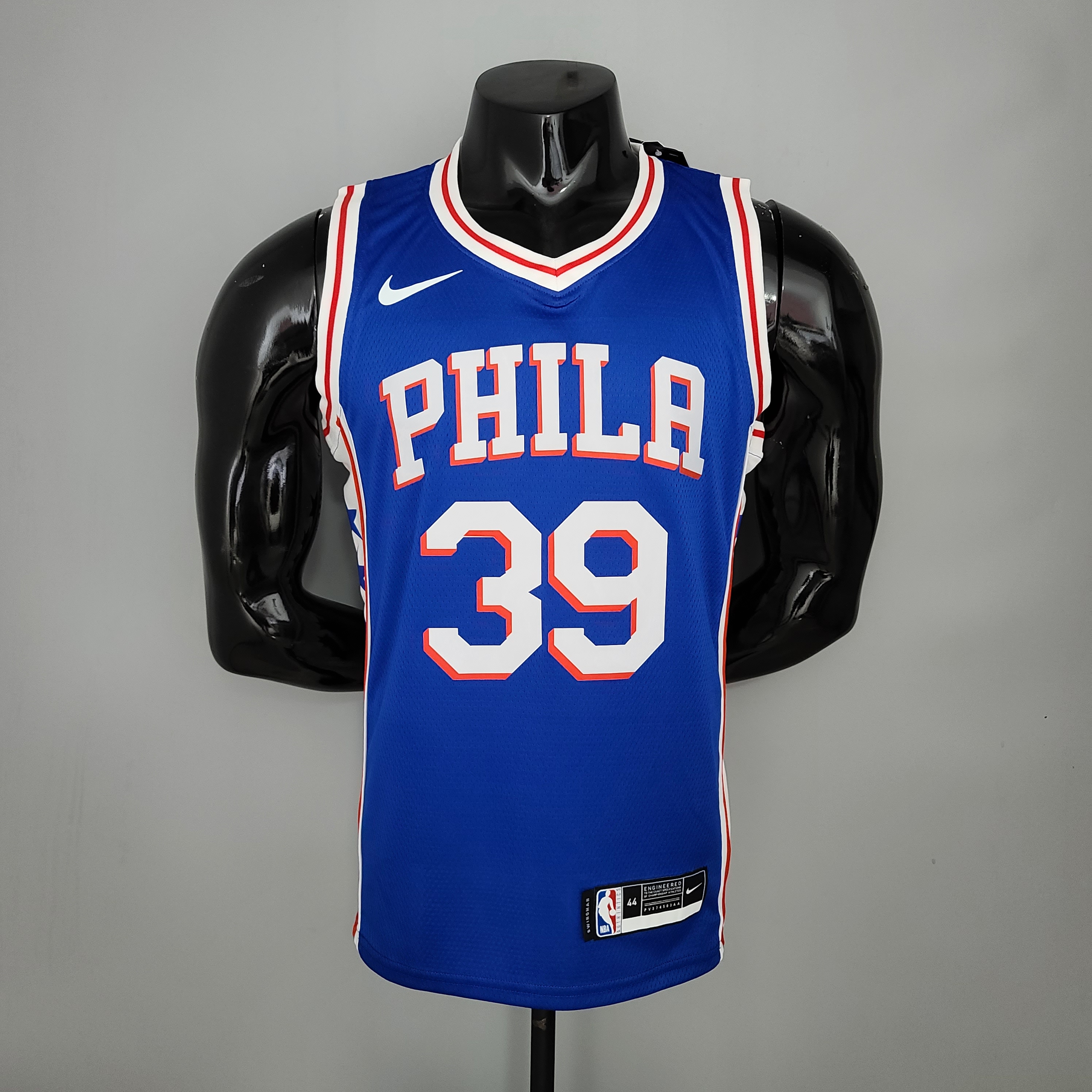NBA Men Philadelphia 76ers Blue #39 HOWARD Jersey High Quality Name and Number Print - leoleo123123