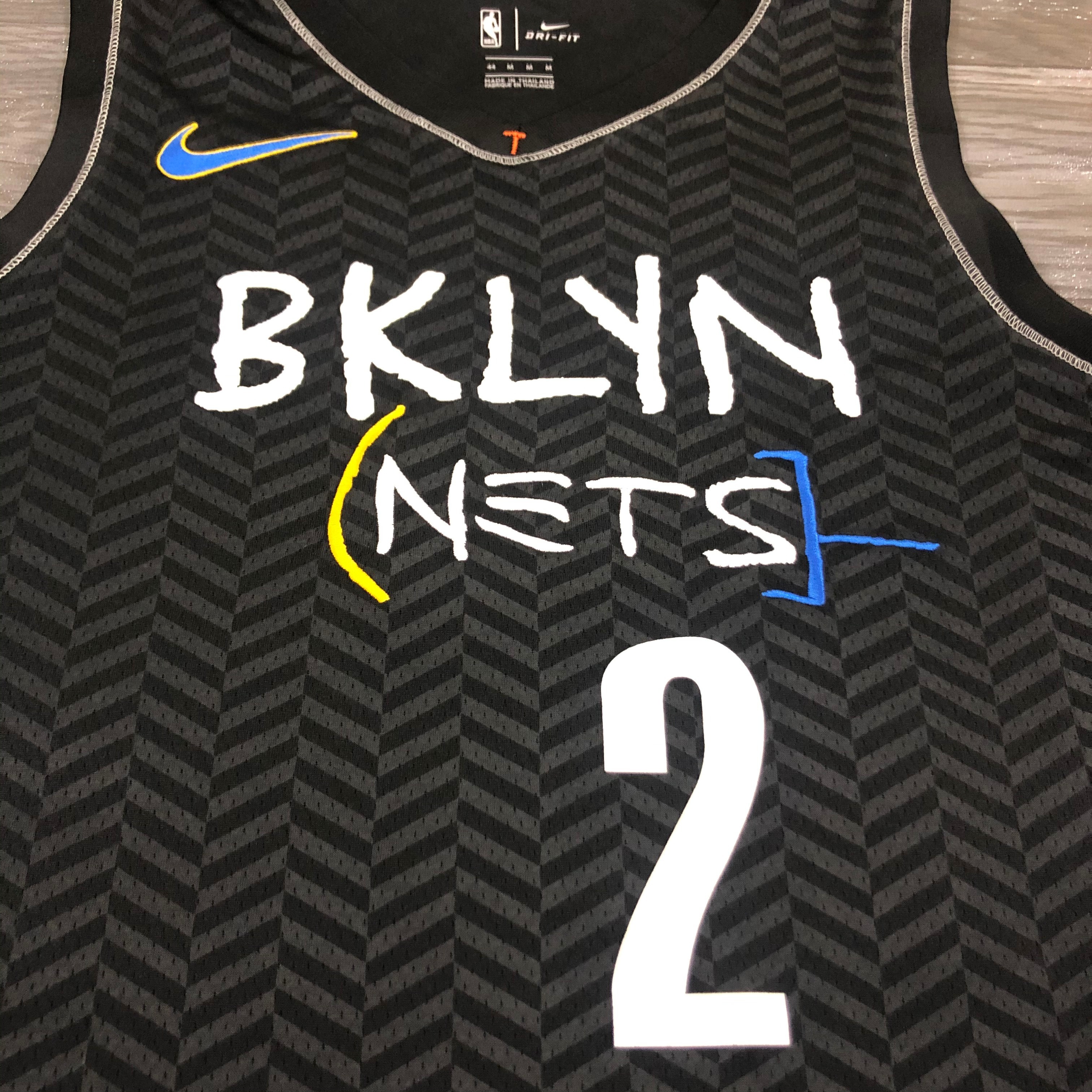 NBA Men Season 2021 Brooklyn Nets Black City #2 GRIFFIN Jersey High Quality Name and Number Print - leoleo123123
