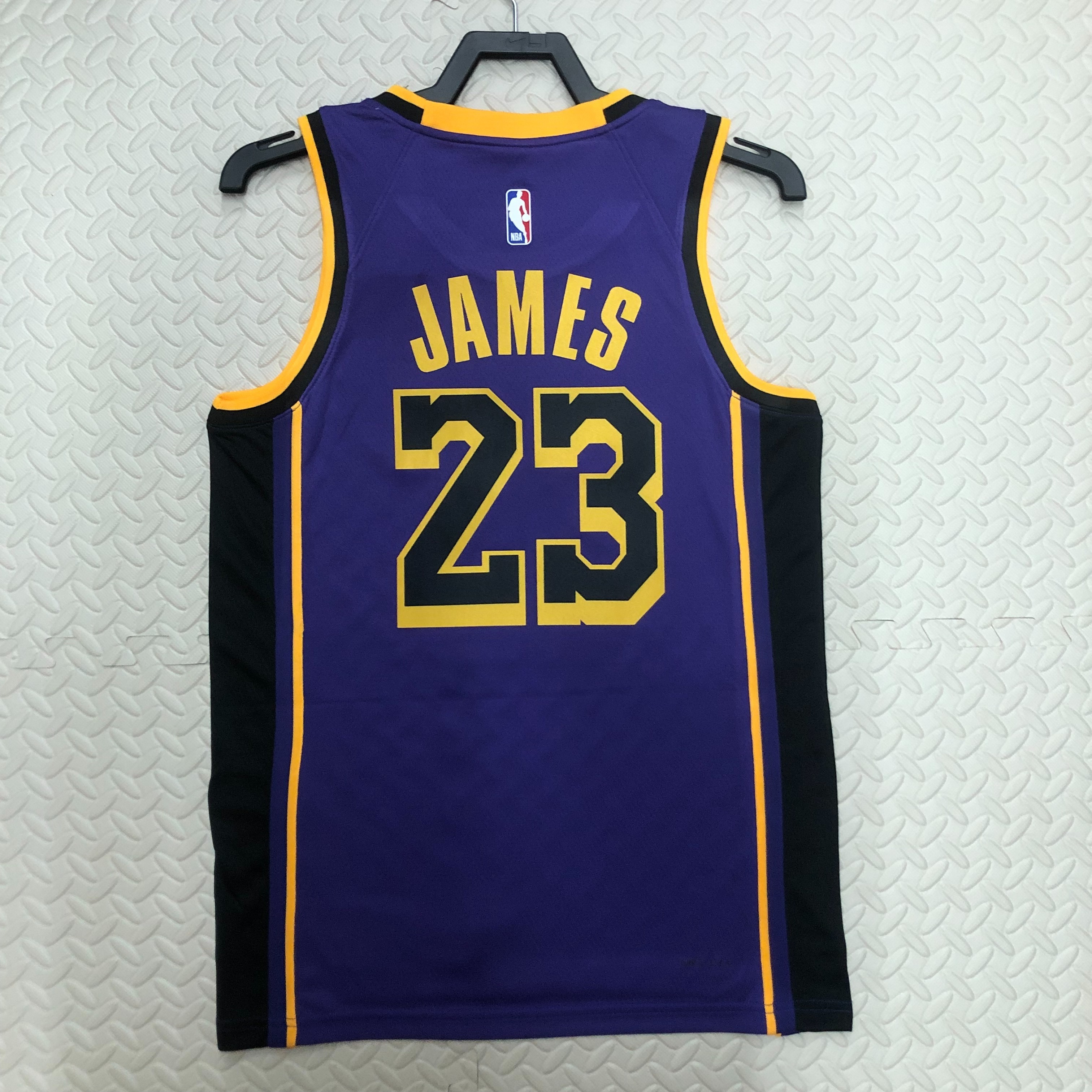 NBA Men Season 2023 Los Angeles Lakers Purple with Jordan Logo #23 JAMES Jersey High Quality Name and Number Print - leoleo123123
