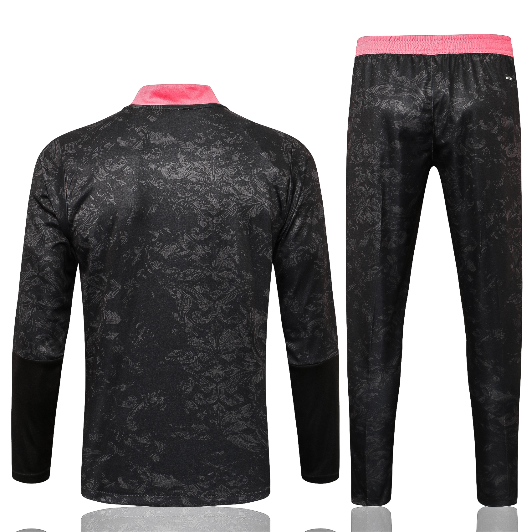21-22 Real Madrid Black Sweater Tracksuit Thai Quality - leoleo123123