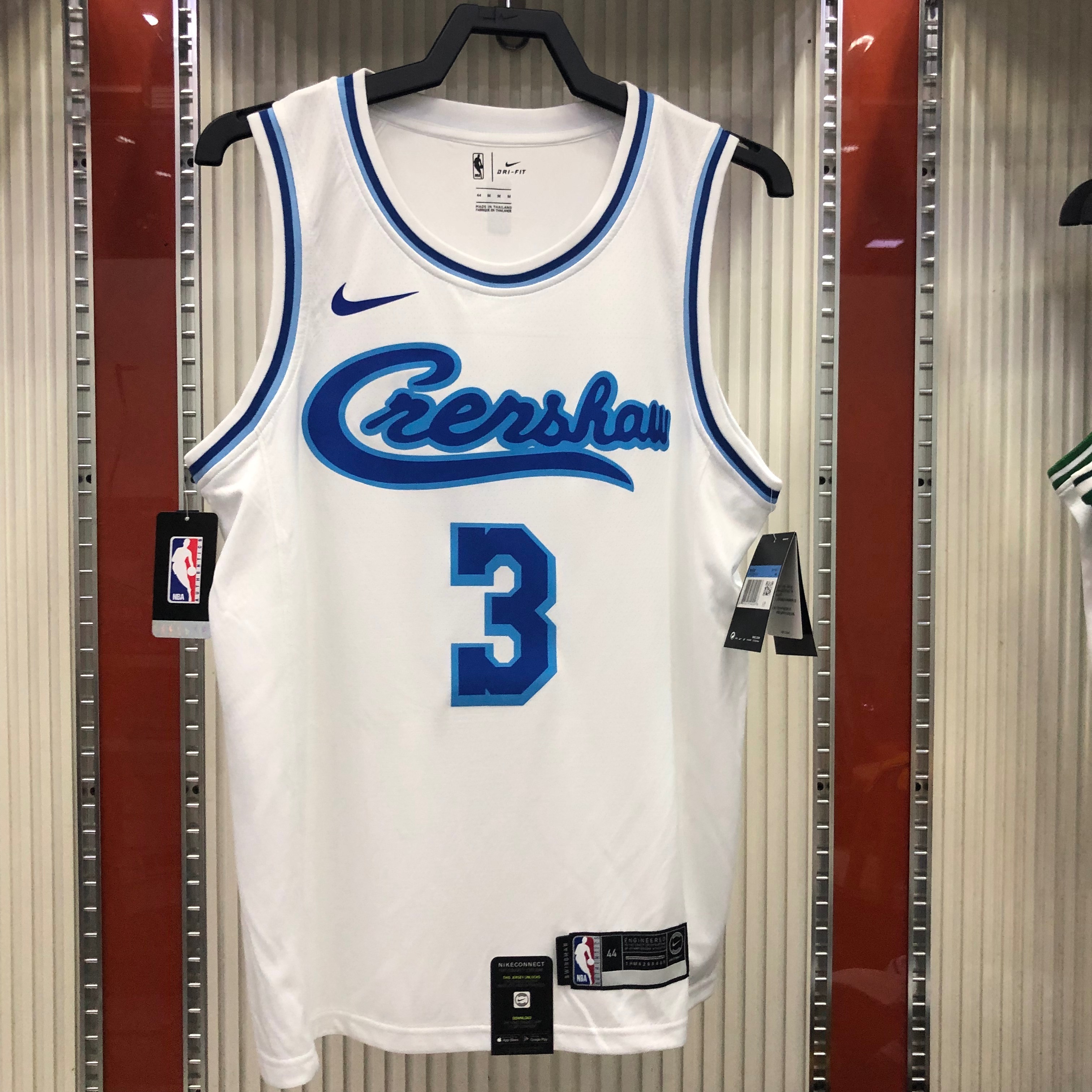 NBA Men Los Angeles Lakers Retro in Latin with Crenshaw #3 DAVIS white Round Neck Jersey High Quality Name and Number Print - leoleo123123