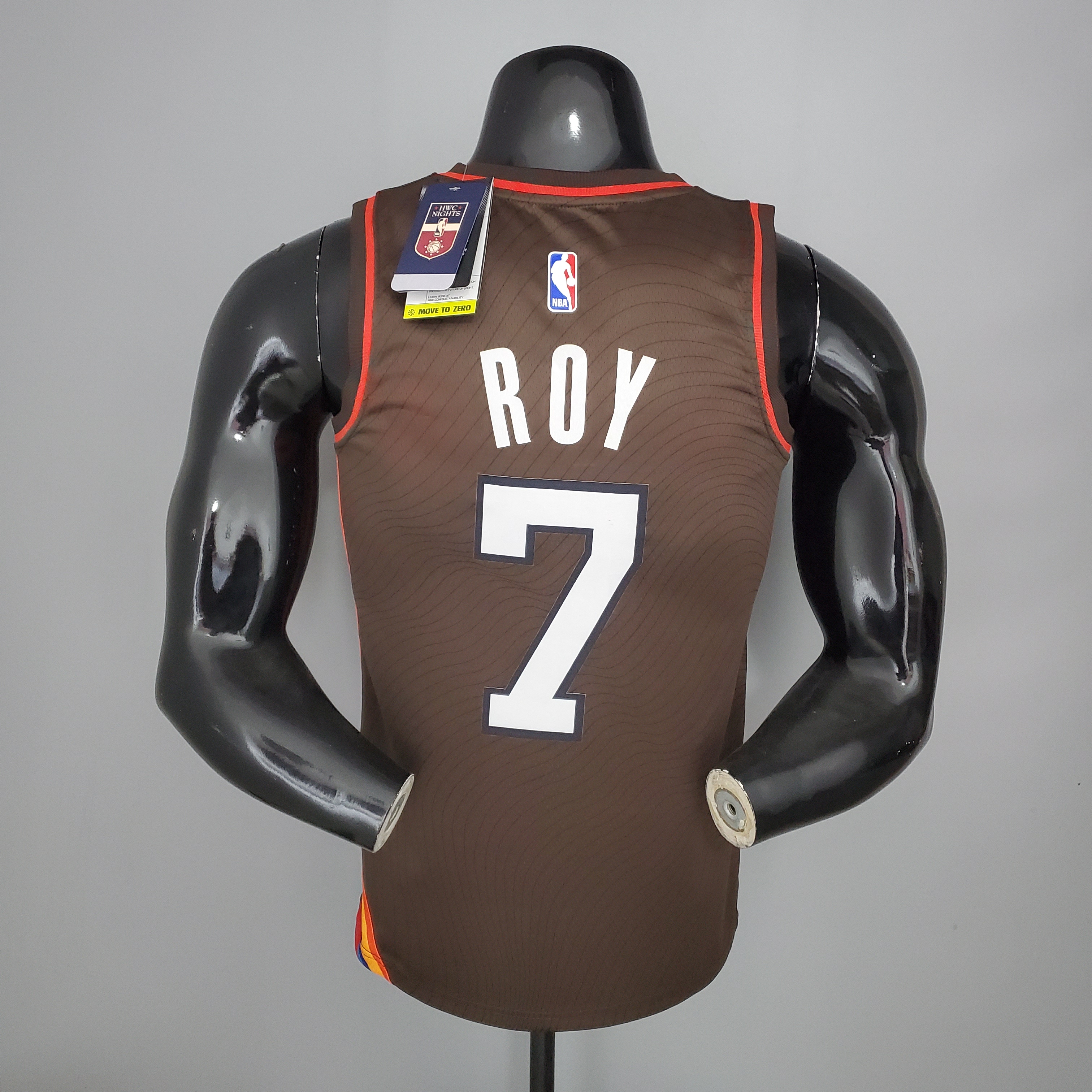 NBA New 2021 Portland Trail Blazers Brown #7 ROY Jersey High Quality Name and Number Print - leoleo123123