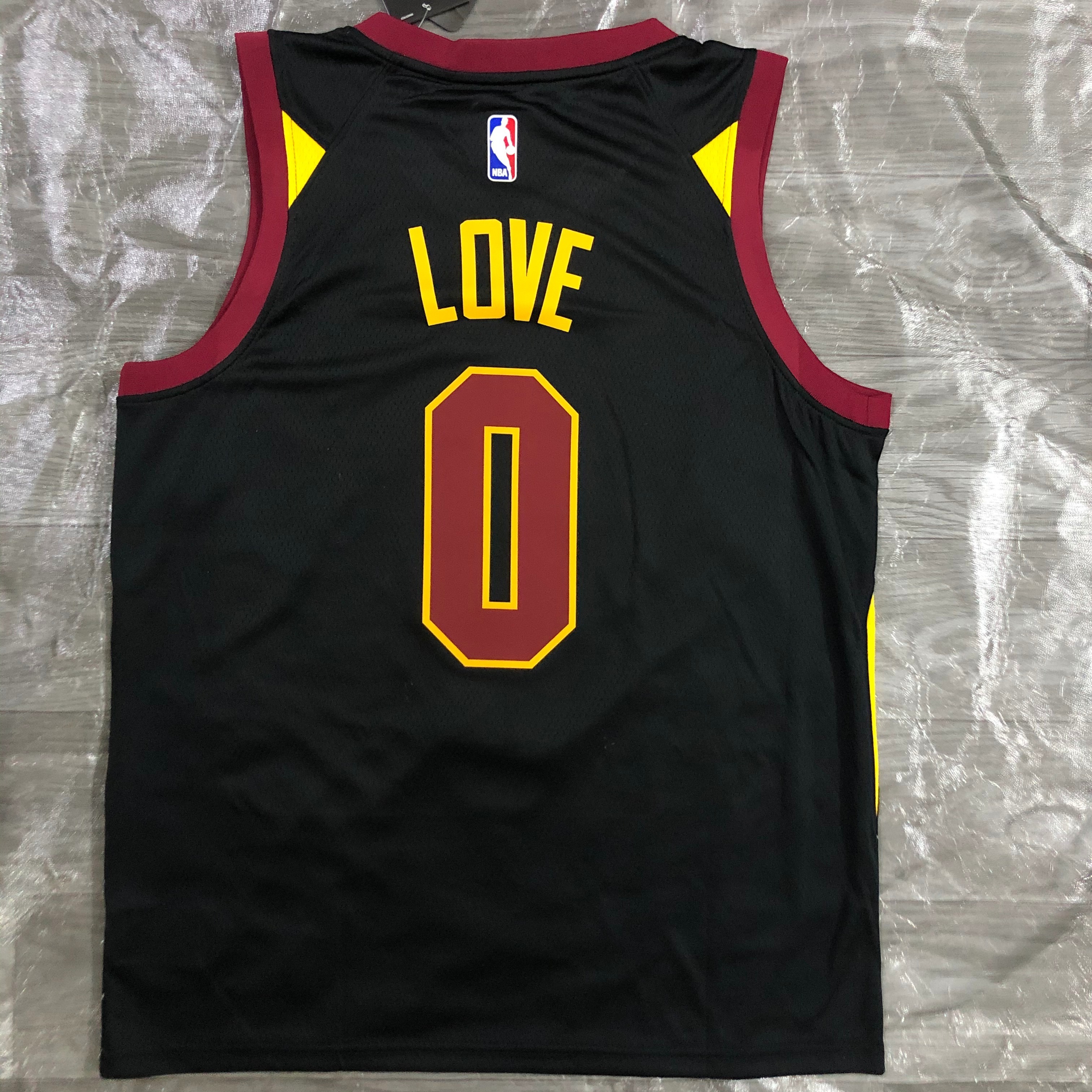 NBA Men Season 2021 Cleveland Cavaliers Black #0 Love Jersey High Quality Name and Number Print - leoleo123123