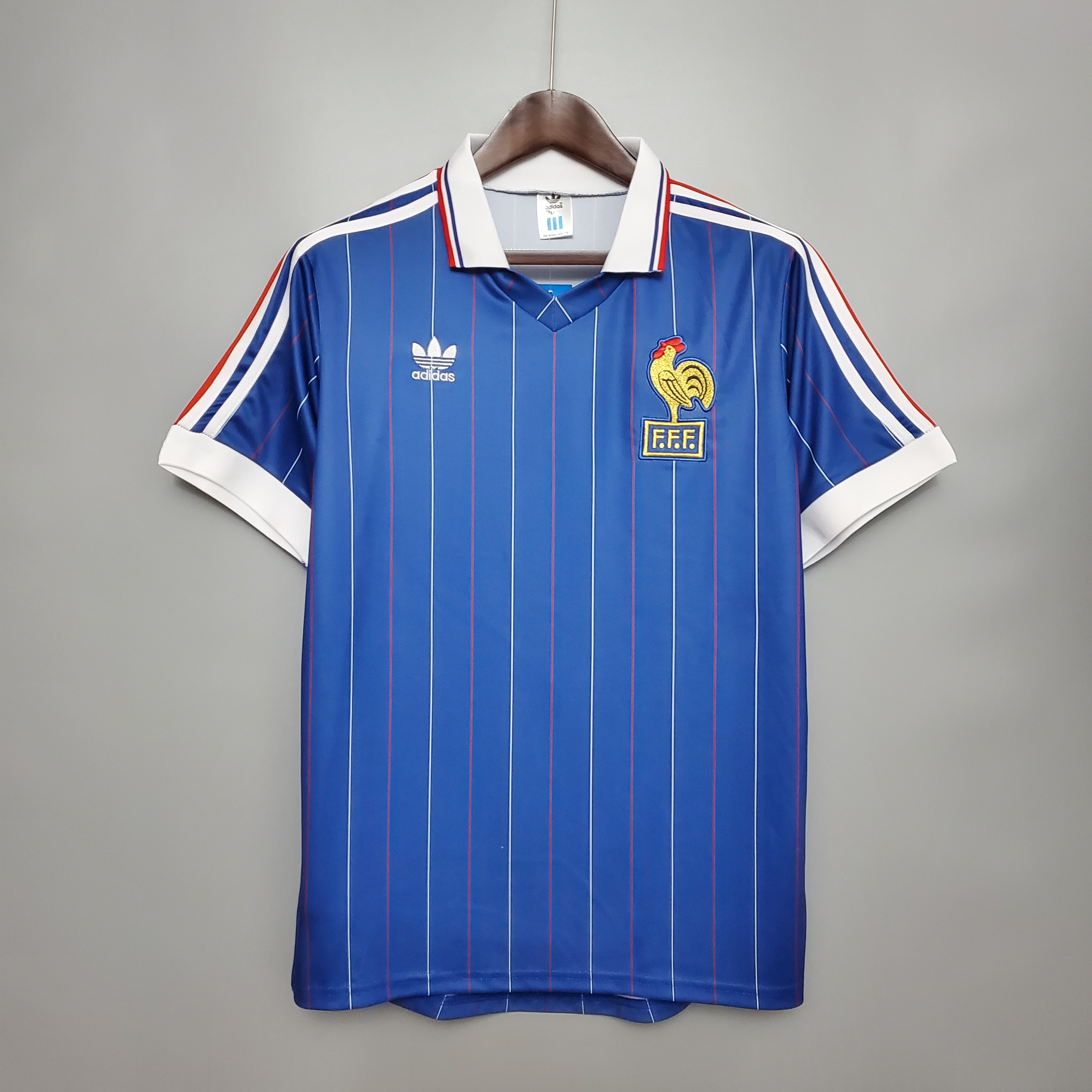 1982 France Home Retro Jersye - leoleo123123
