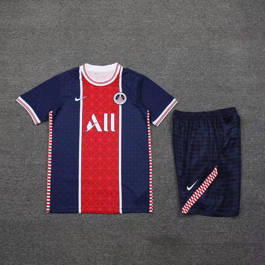 21/22 PSG Training Jersey Red With Blue Training Tracksuit - leoleo123123