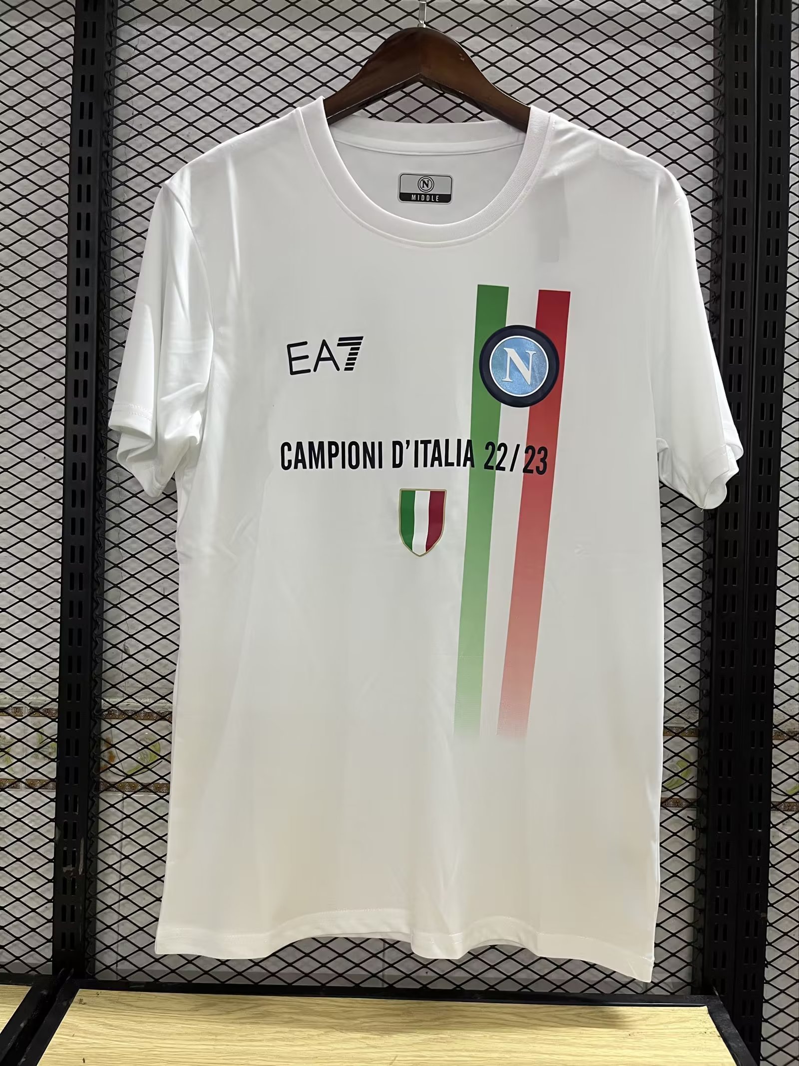 22/23 Napoli Champions White Jersey Fan Version Thai Quality - leoleo123123