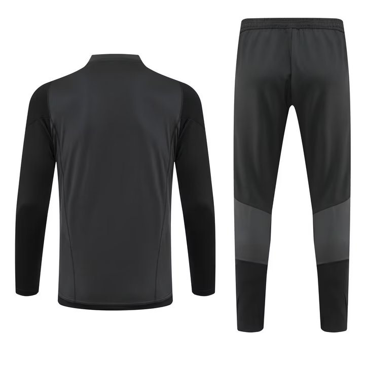 23/24 Real Madrid Black Sweater Tracksuit Thai Quality - leoleo123123