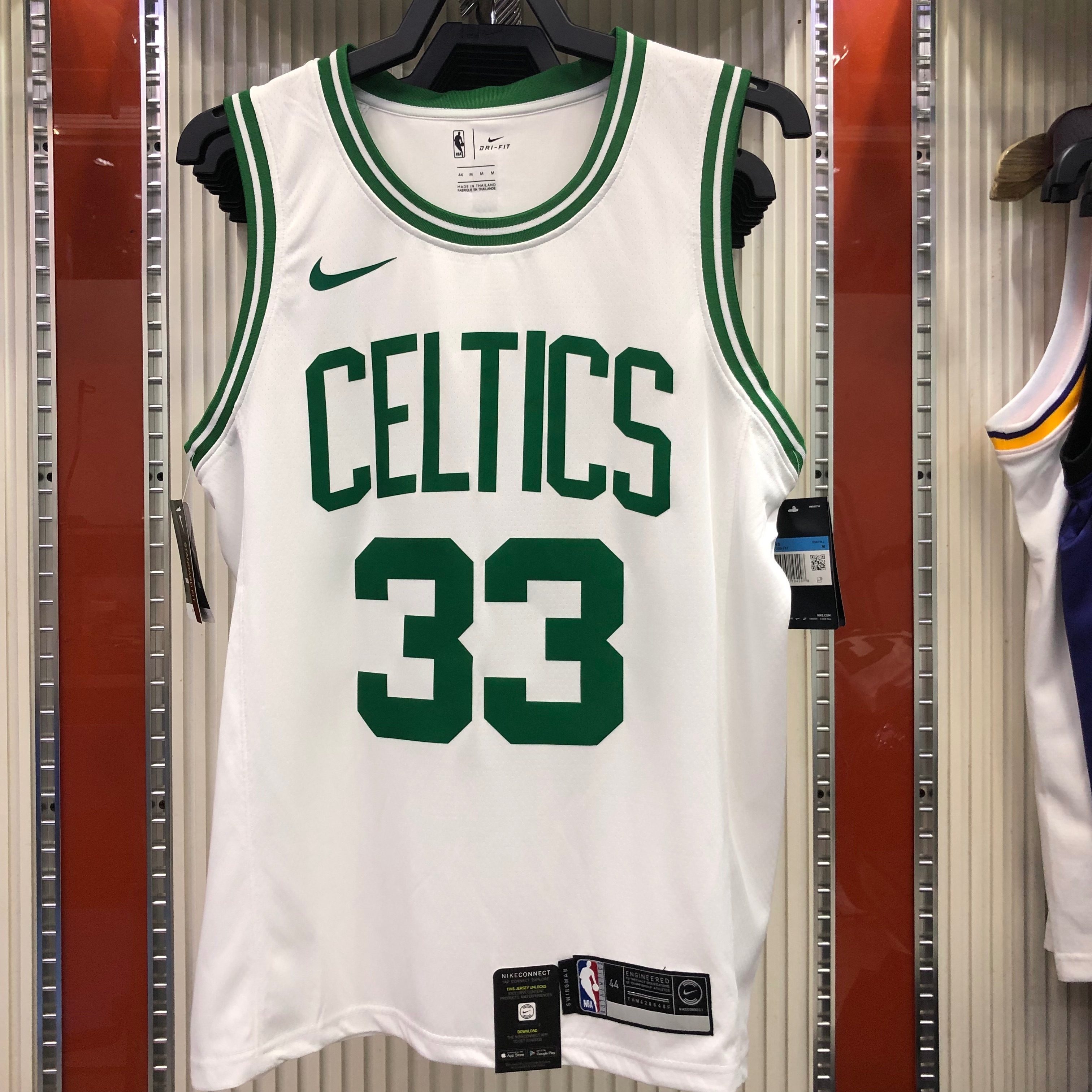 NBA Boston Celtics Retro White with Green Name #33 BIRD Jersey High Quality Name and Number Print - leoleo123123