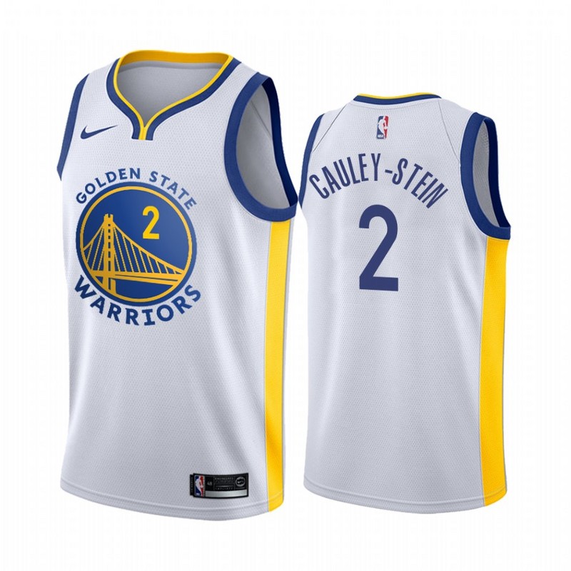 NBA Men Golden State Warriors 19-20 Season White #2 CAULEY-STEIN Jersey High Quality Name and Number Print - leoleo123123