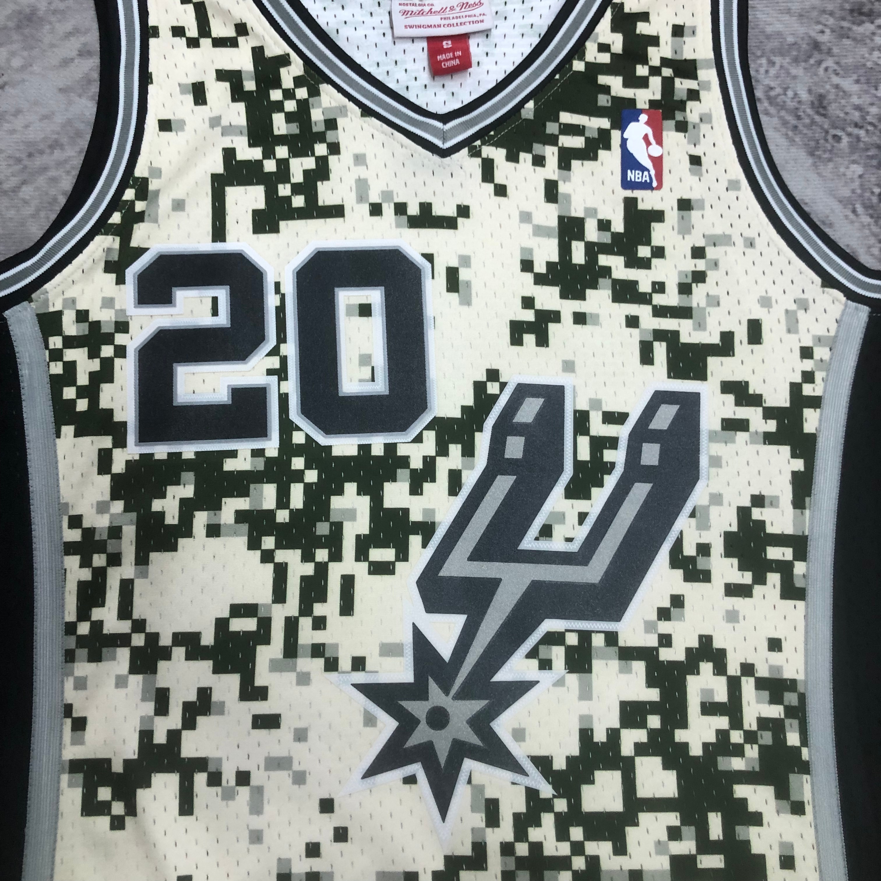 NBA Men 13-14 San Antonio Spurs Camouflage #20 GINOBILI Classics Swingman Jersey - leoleo123123