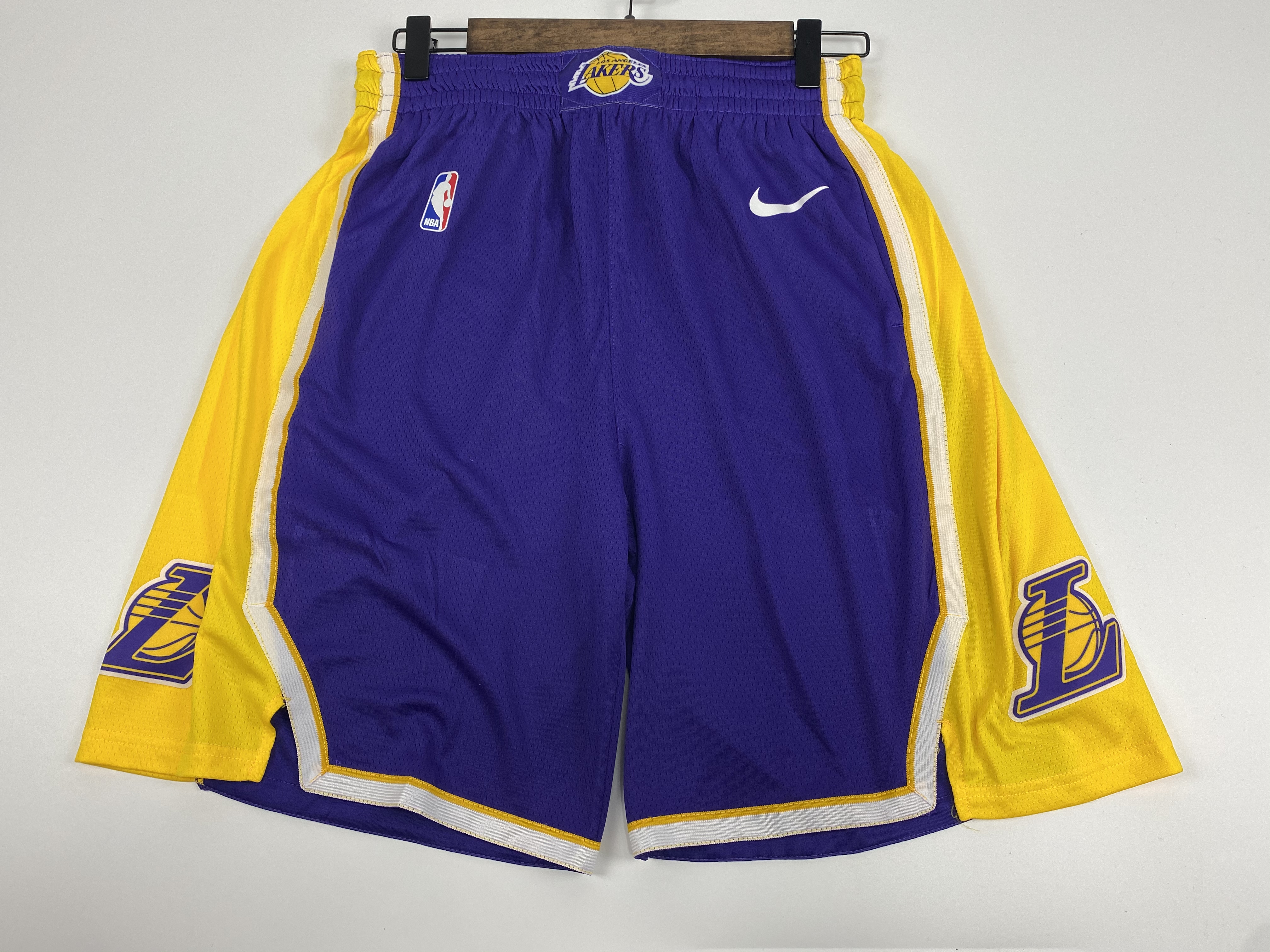 NBA Men Los Angeles Lakers Purple Pant Short High Quality - leoleo123123