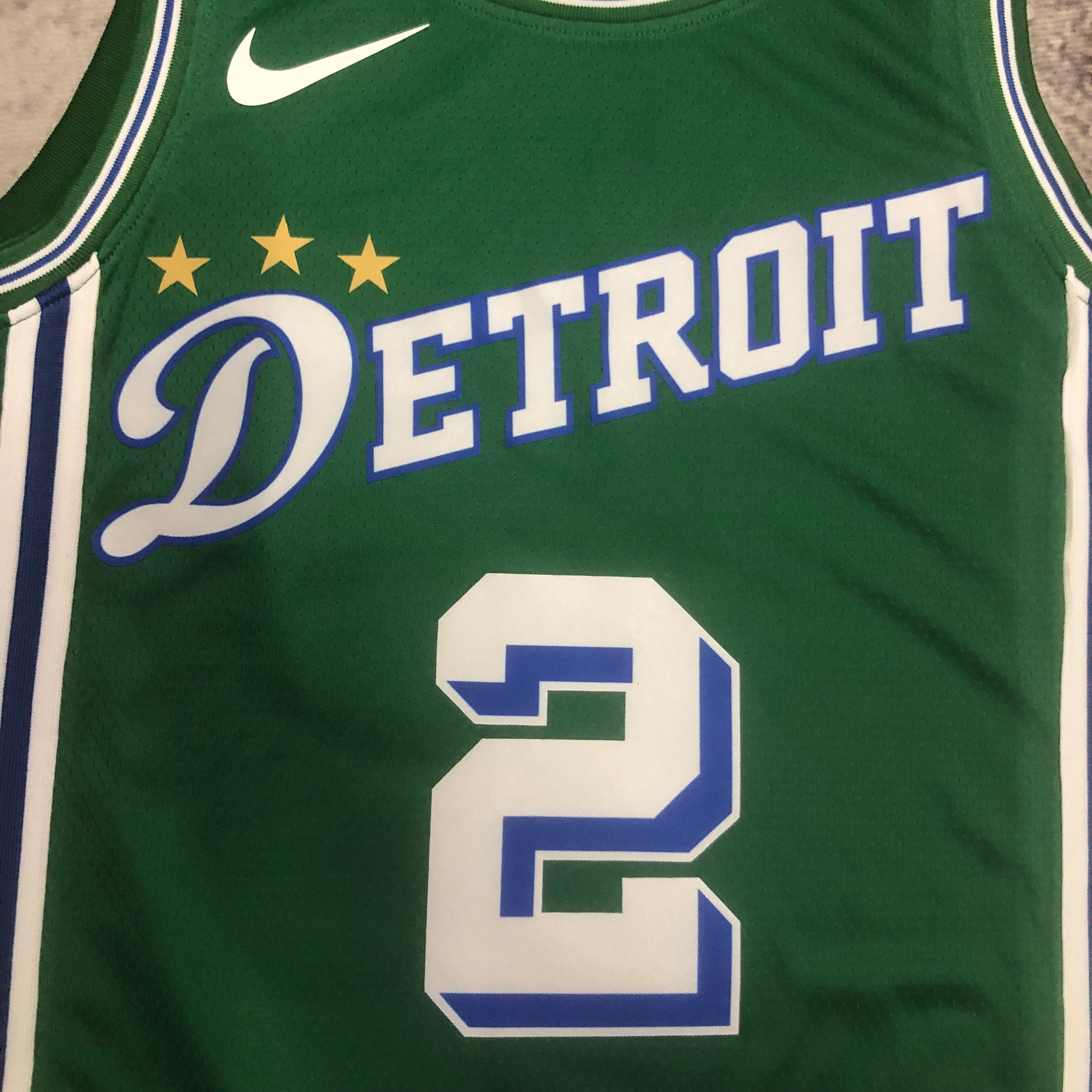 NBA Season 2023 Detroit Pistons Green City Version #2 CUNNINGHAM Jersey High Quality Name and Number Print - leoleo123123