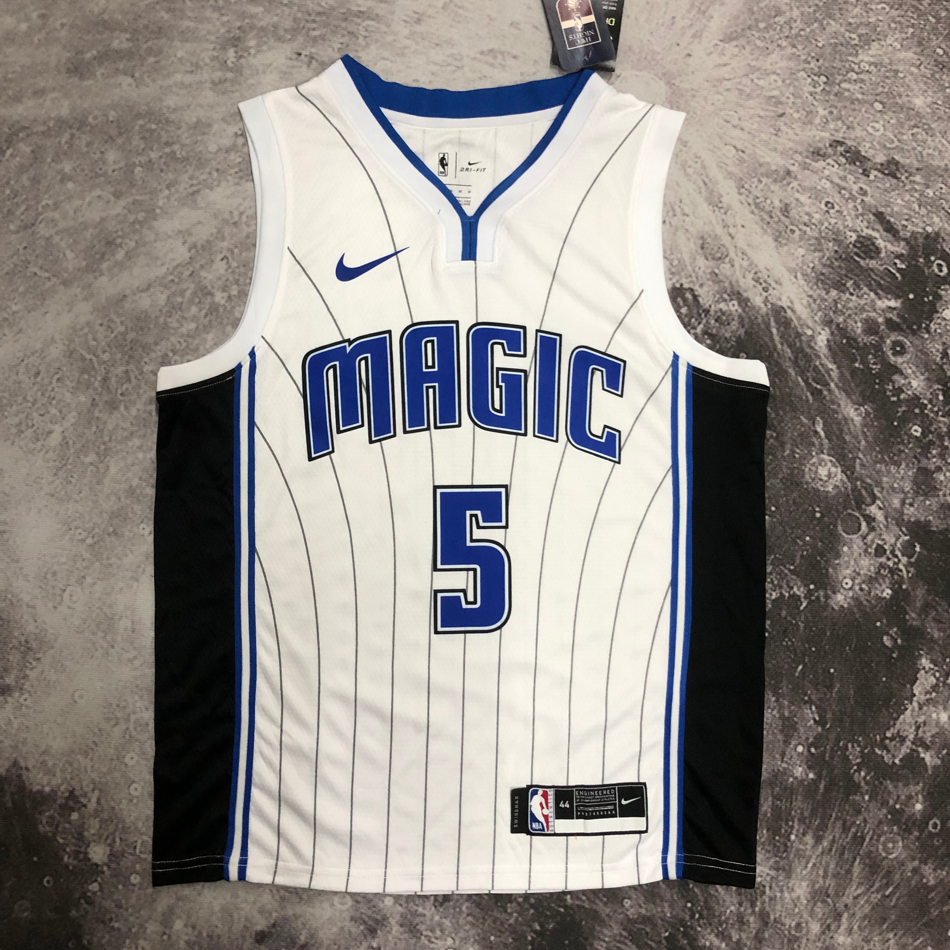 NBA Season Orlando Magic #5 BANCHERO White Round Neck Jersey High Quality Name and Number Print - leoleo123123