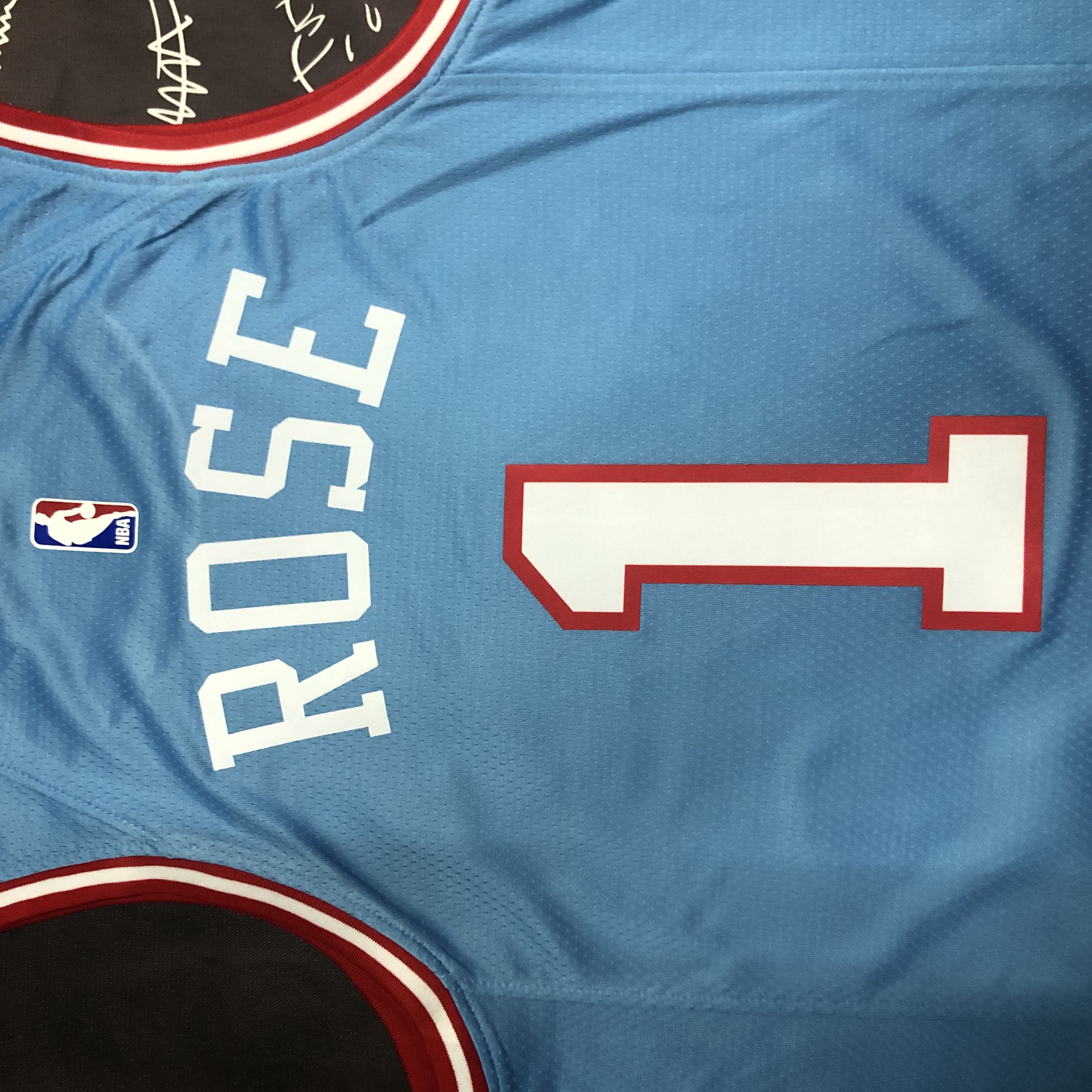 NBA Men Chicago Bulls Blue #1 ROSE Jersey High Quality Name and Number Print - leoleo123123