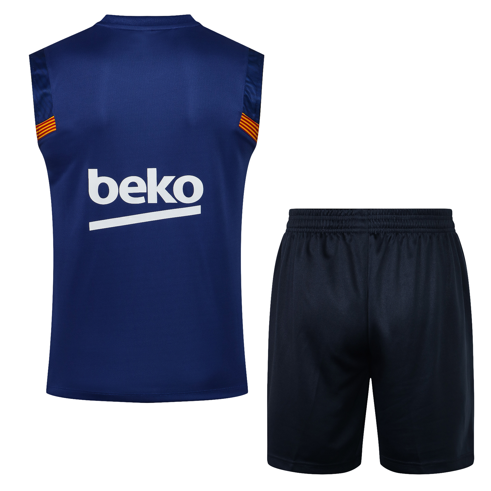 21/22 Barcelona Blue Vest Training Set--Vest and Short Pant Training Tracksuit - leoleo123123