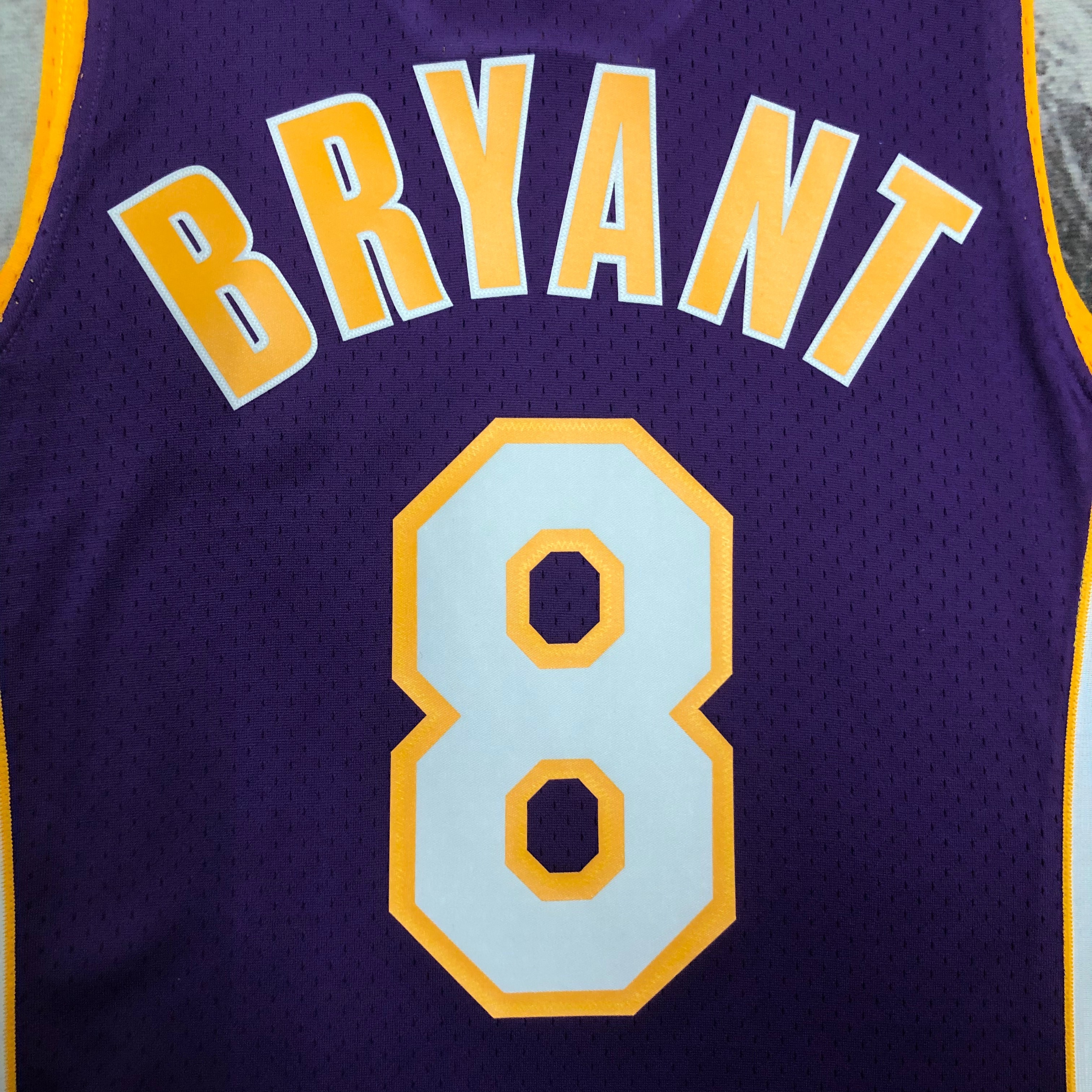 NBA Men Season 00-01 Los Angeles Lakers Purple #8 BRYANT Jersey High Quality Name and Number Print - leoleo123123