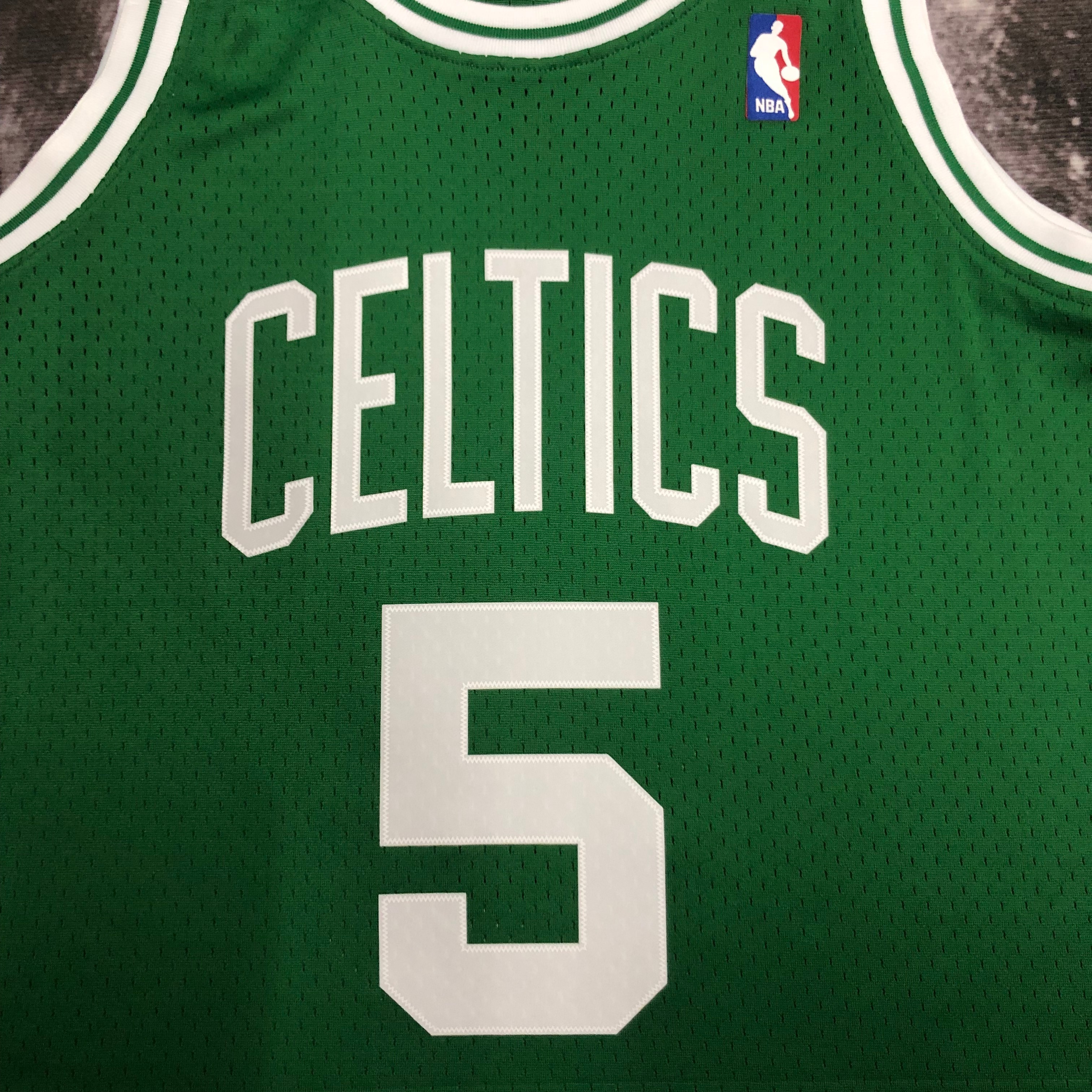 NBA Men Season 07-08 Boston Celtics Retro Green #5 GARNETT Jersey High Quality Name and Number Print - leoleo123123