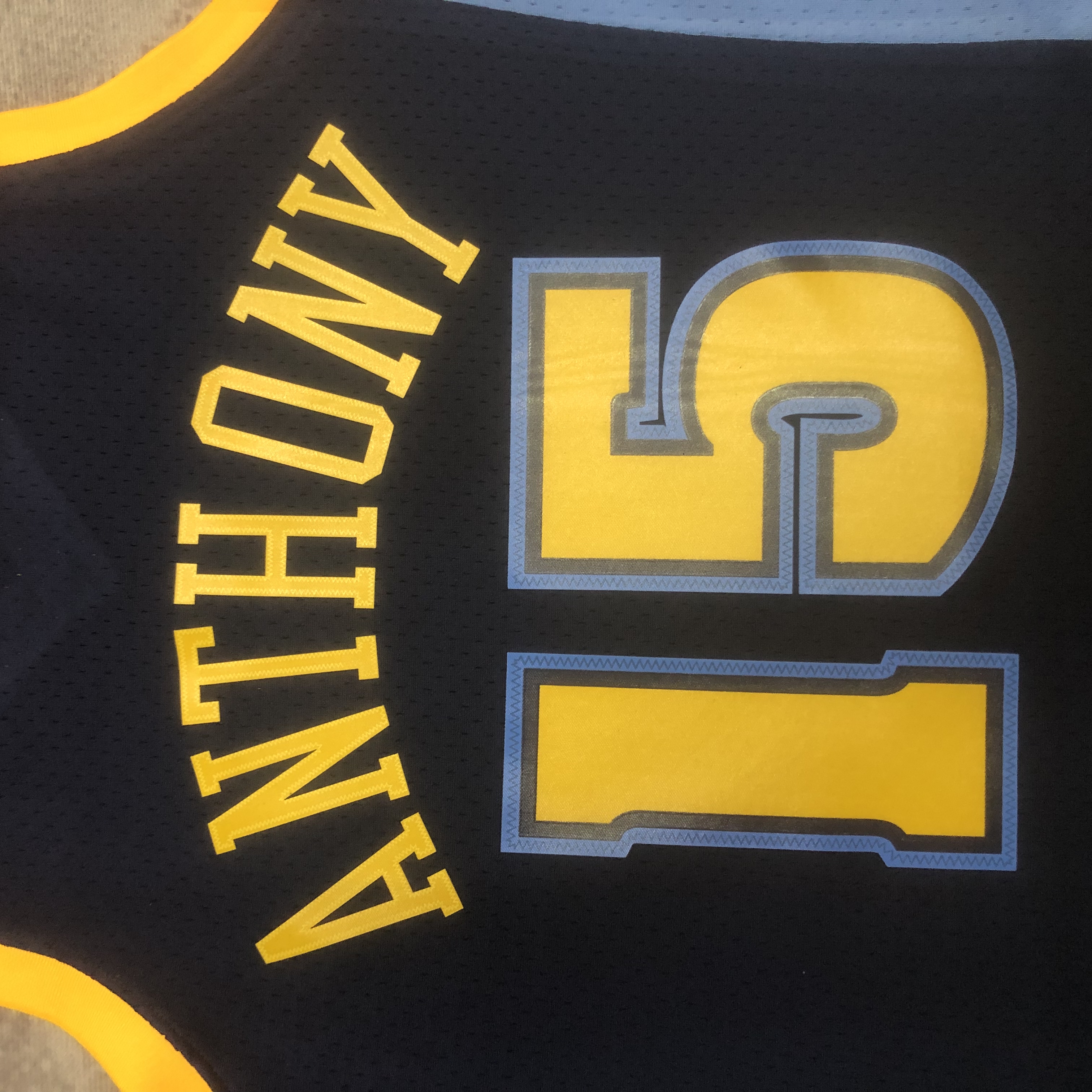 NBA Men Season 06-07 Denver Nuggets Dark Blue #15 ANTHONY Jersey High Quality Name and Number Print - leoleo123123