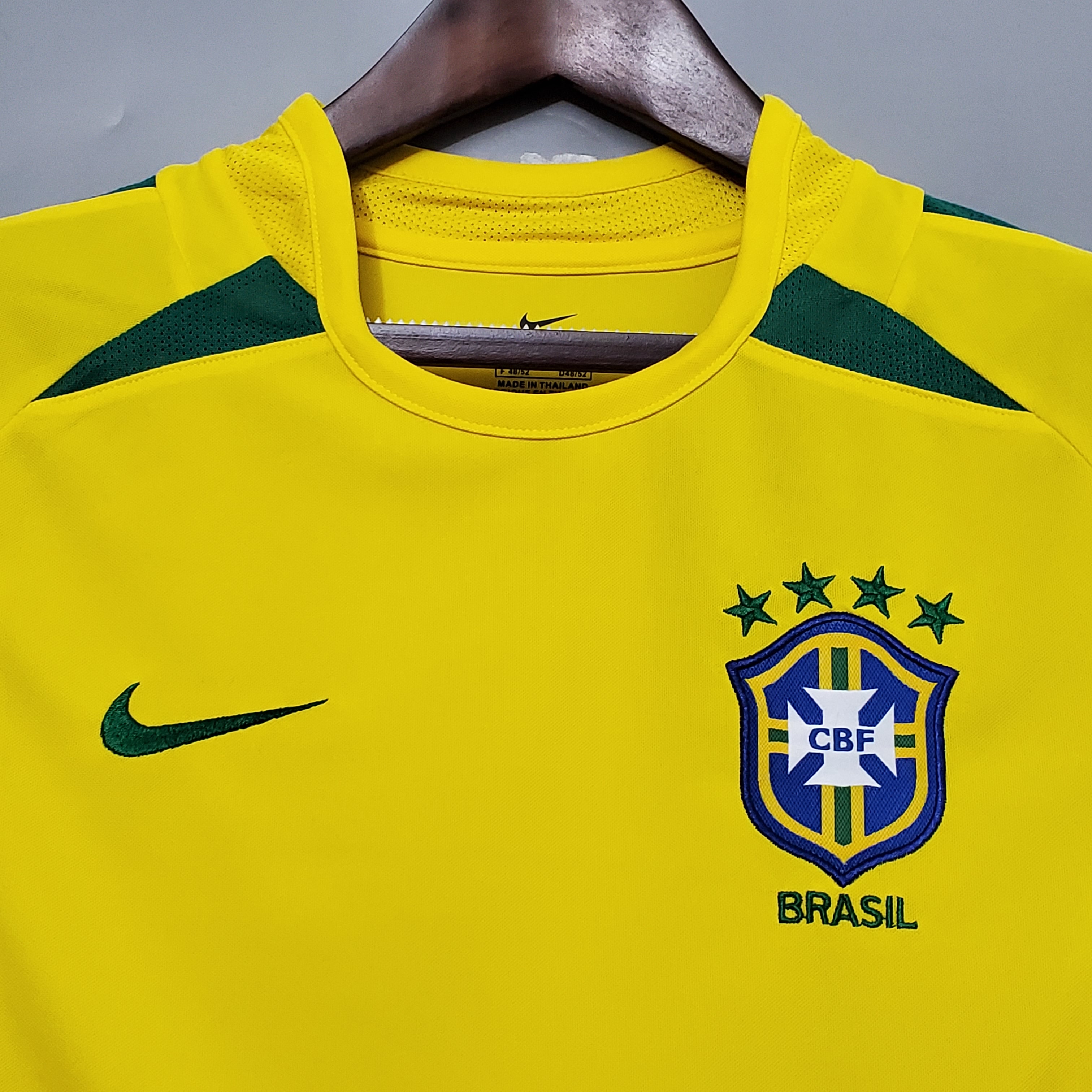 2002 Brazil Home Retro Jersey - leoleo123123