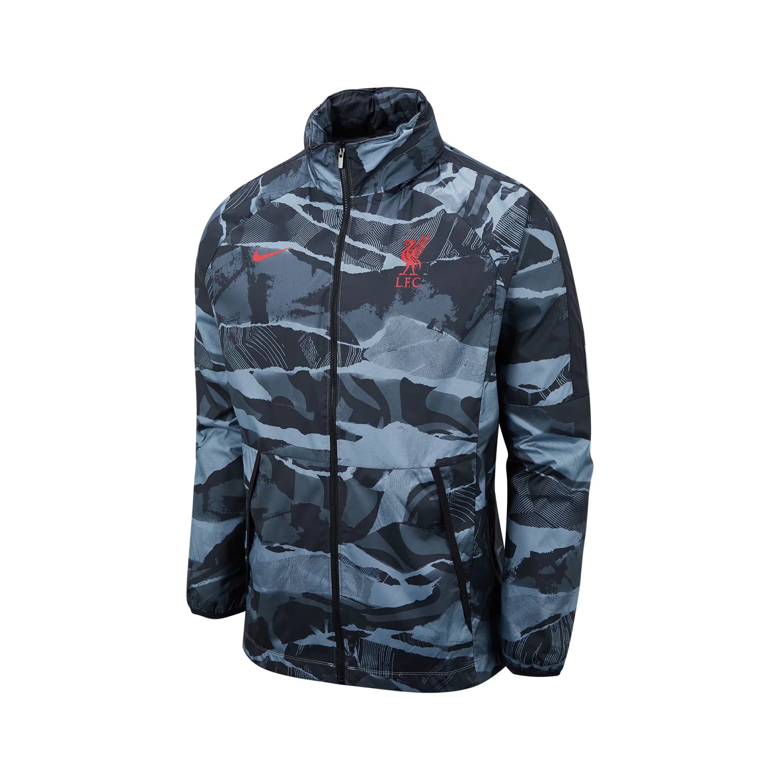 21-22 Liverpool Grey Camouflage Windbreaker Jacket Thai Quality - leoleo123123