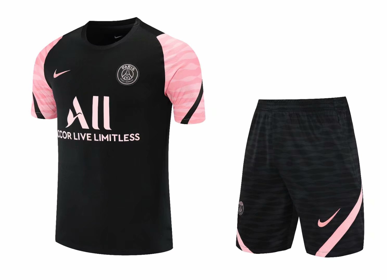 21/22 PSG Training Jersey Black Training Tracksuit - leoleo123123