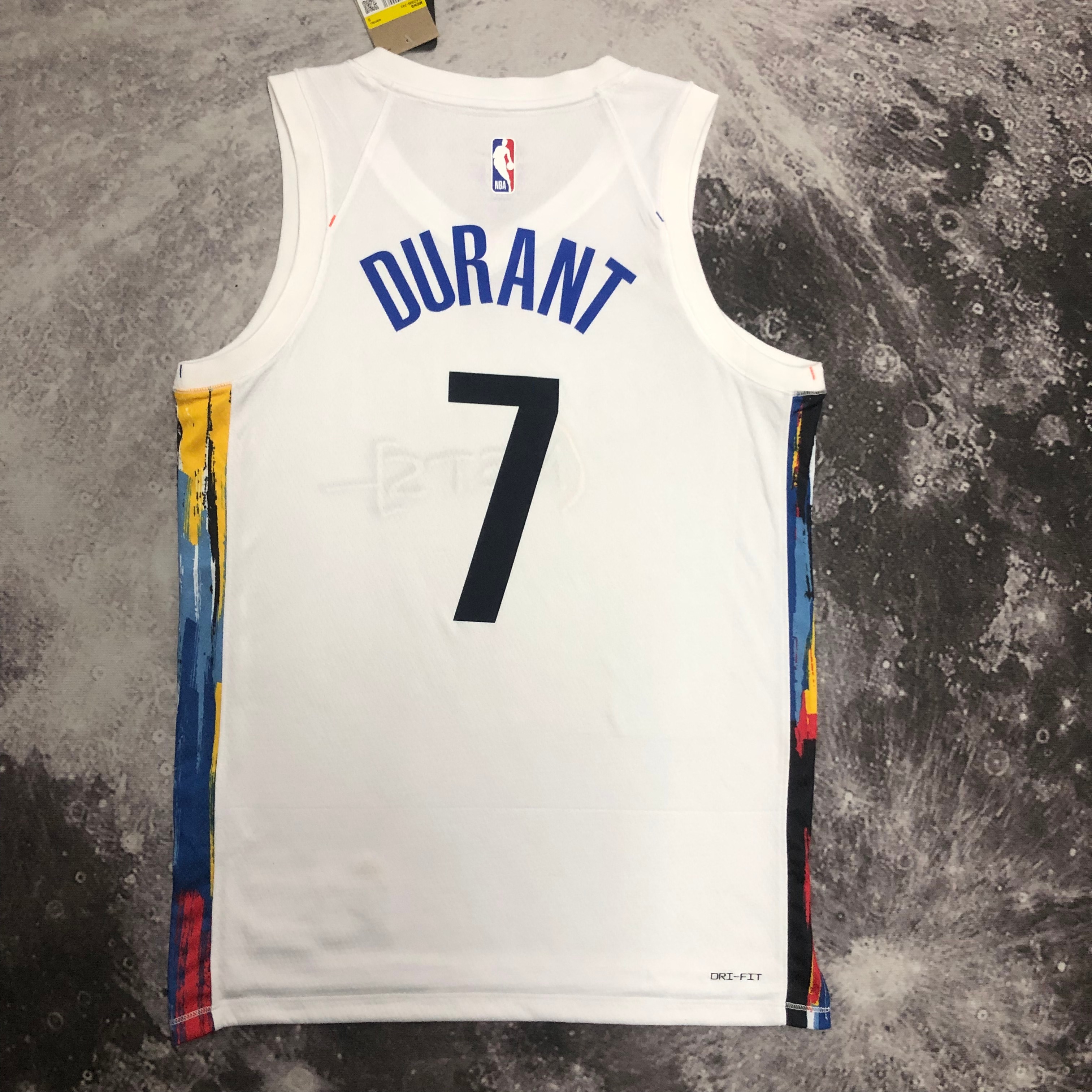 NBA Men 2023 Brooklyn Nets City Version White #7 DURANT Jersey High Quality Name and Number Print - leoleo123123