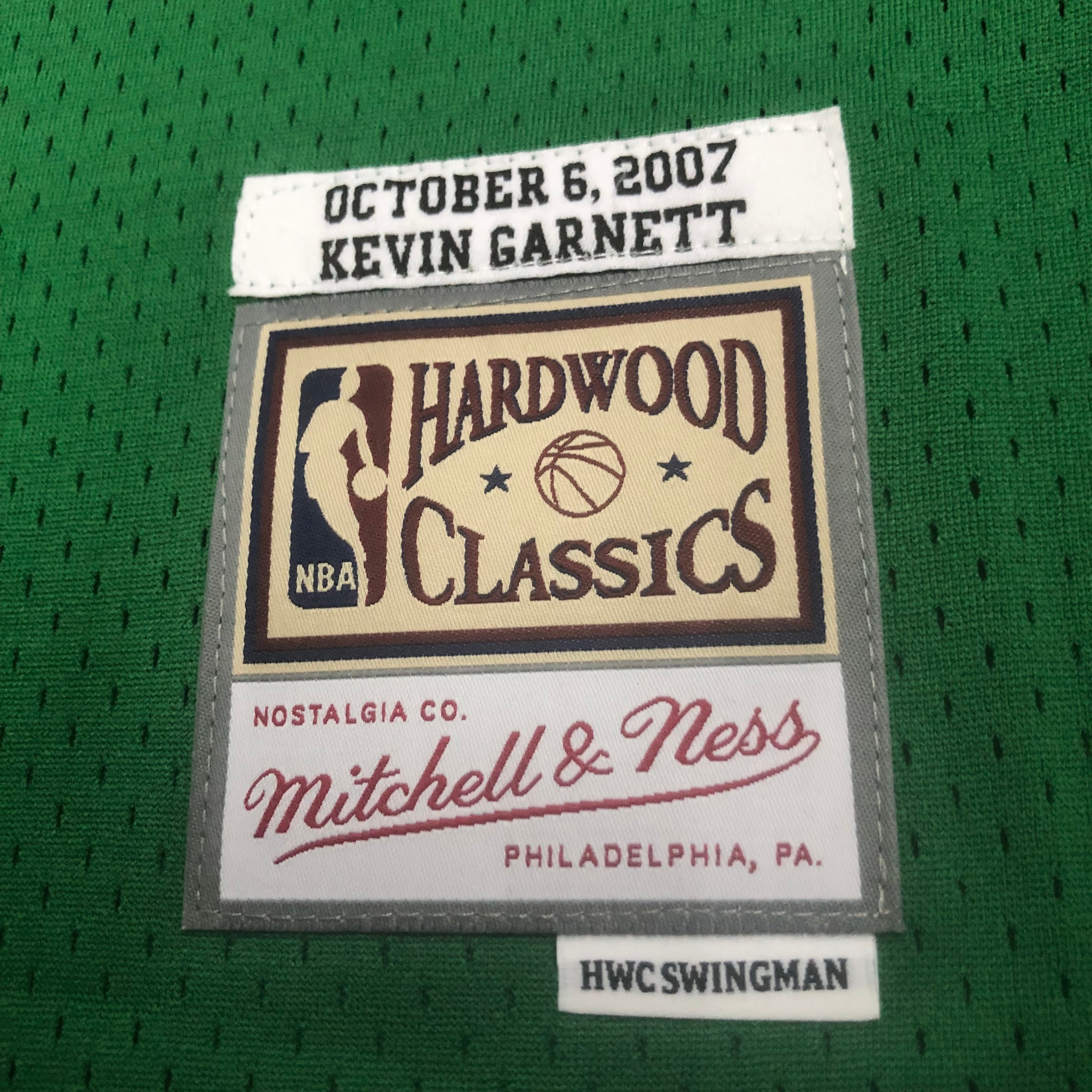 NBA Men Boston Celtics #5 Garnett Mitchell & Ness 2007/08 Italy Games Hardwood Classics Swingman Jersey - leoleo123123