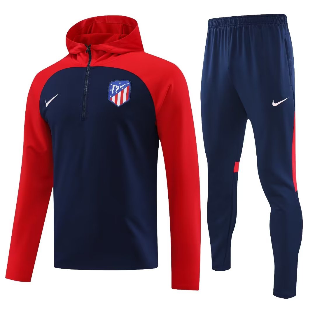 23/24 At Madrid Dark Blue Sweater Tracksuit Thai Quality - leoleo123123